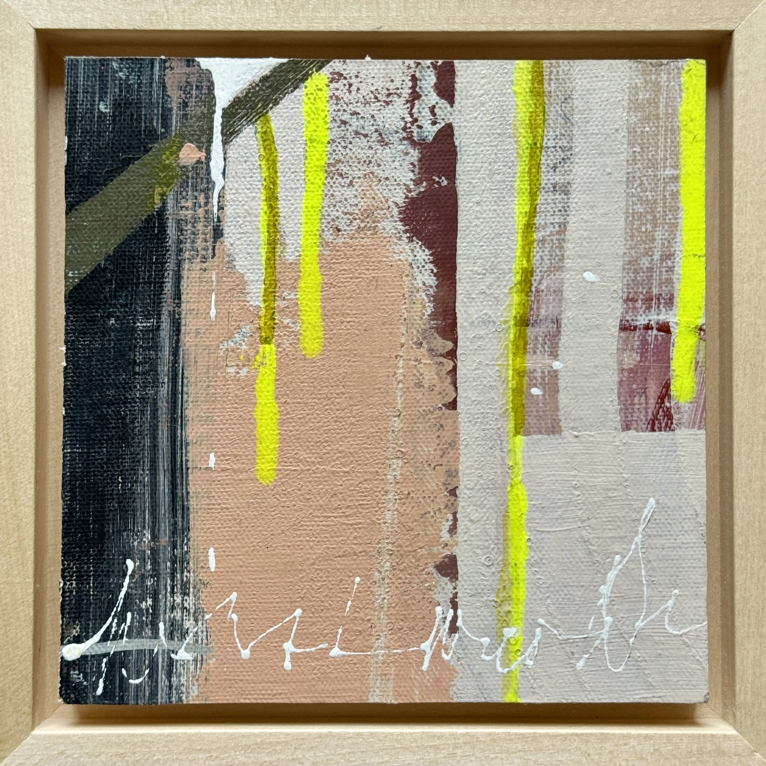 Untitled 2 2025  |  Mixed media on canvas board, 6 x 6 inches SOLD