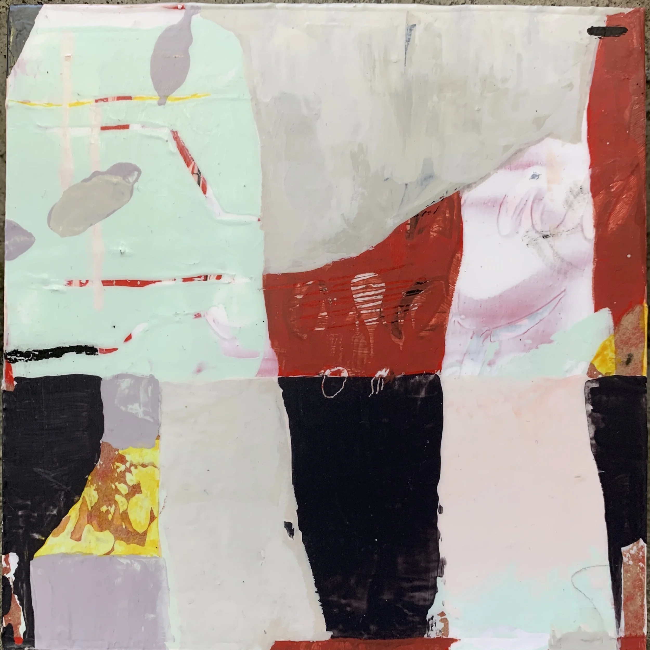 Grenache 2023  |  Mixed media on board, 6 x 6 inches SOLD