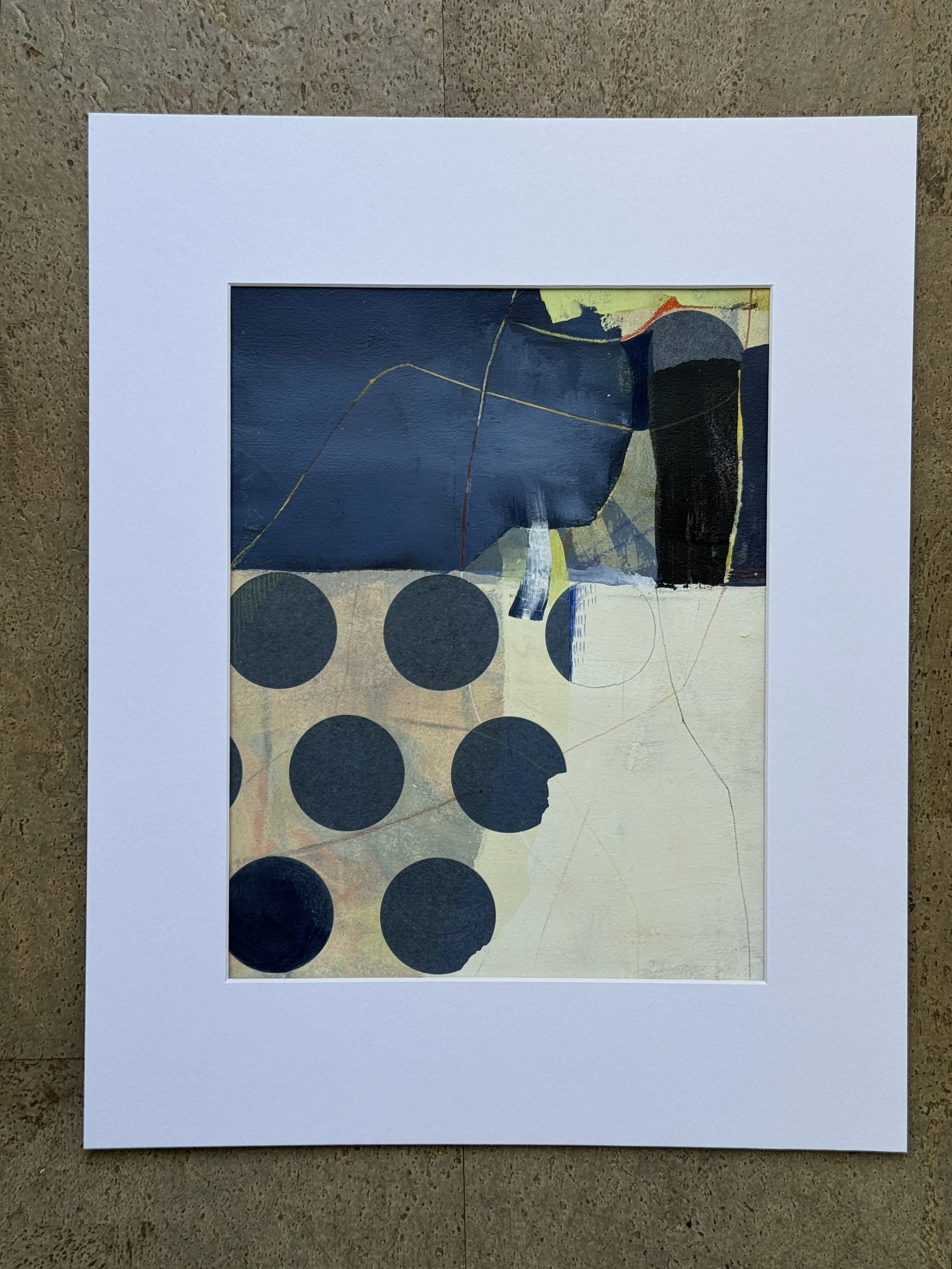 The Ladder Was Tough to Climb 2025  |  Mixed media on paper, 14 x 11 inches SOLD