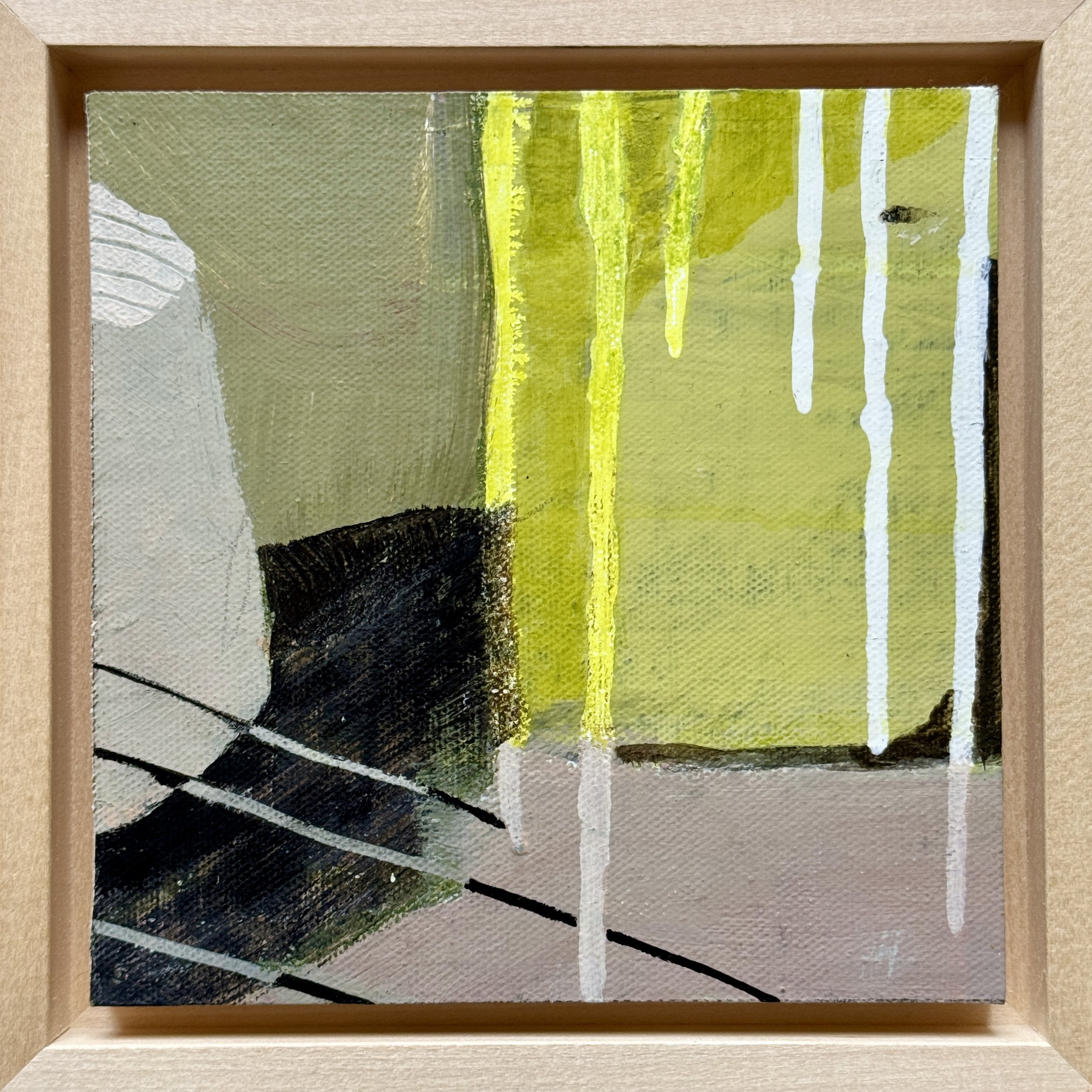 Sharp Dressed Man 2025  |  Mixed media on board, 6 x 6 inches SOLD