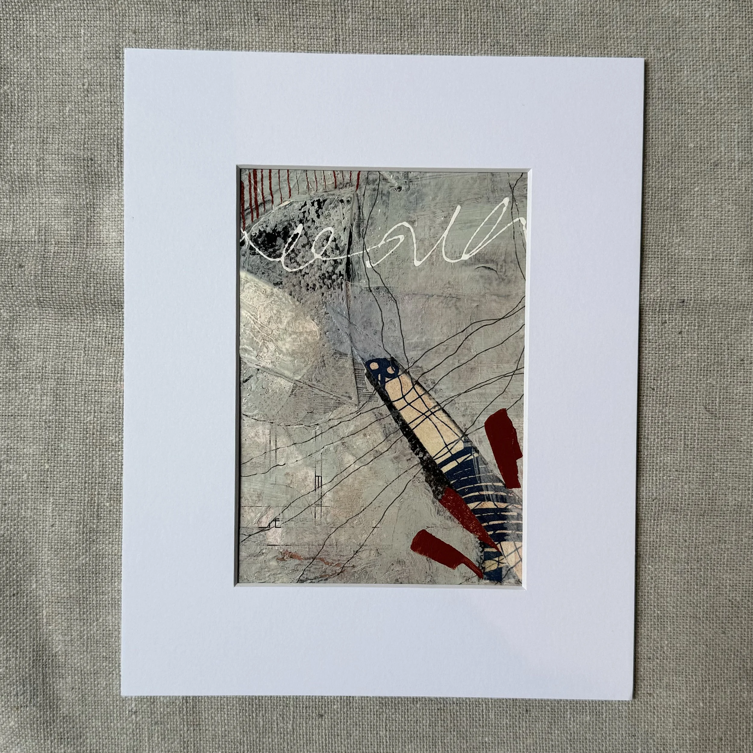 Untitled 5 2023  |  Mixed media on paper, 7 x 5 inches SOLD