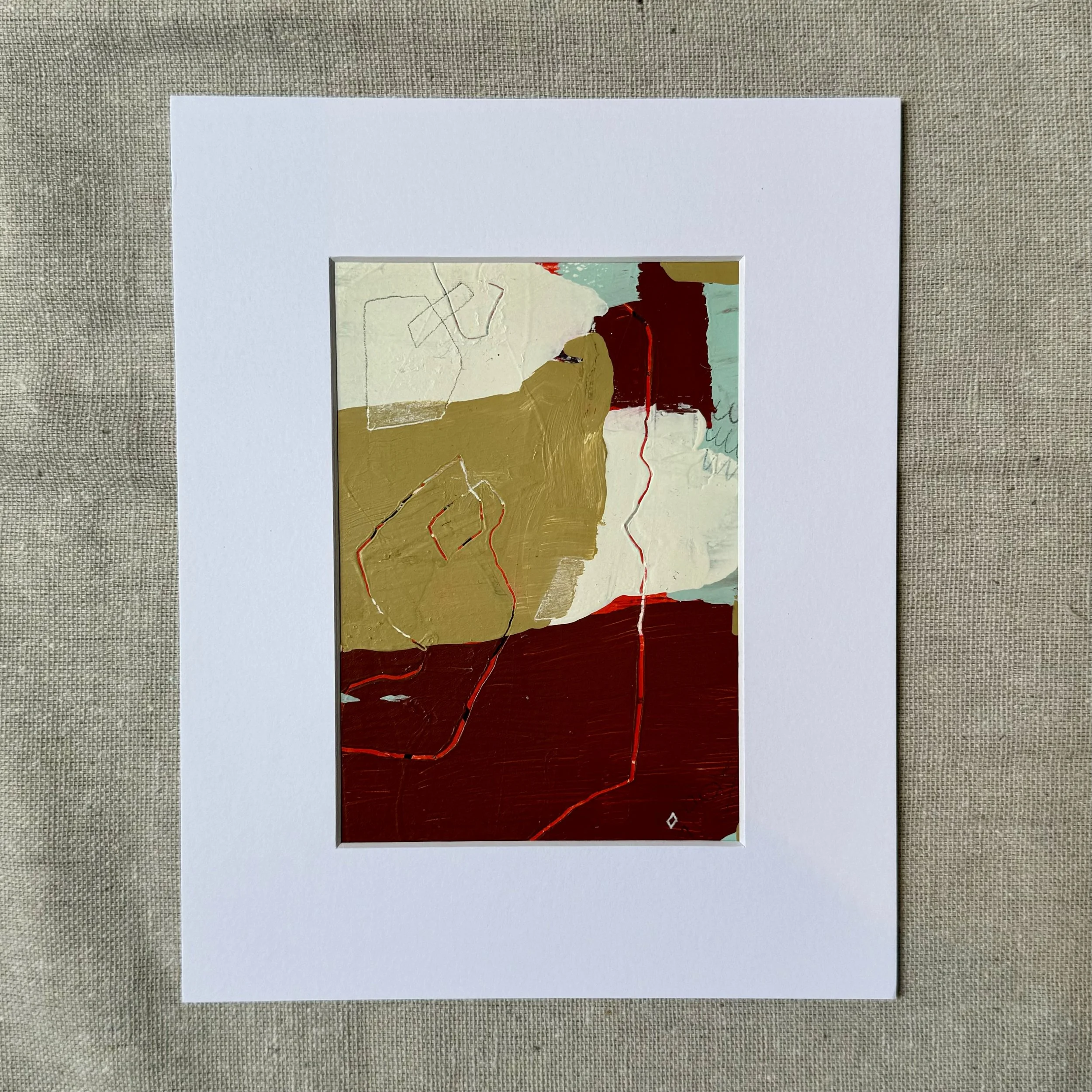 Untitled 3 2023  |  Mixed media on paper, 7 x 5 inches SOLD