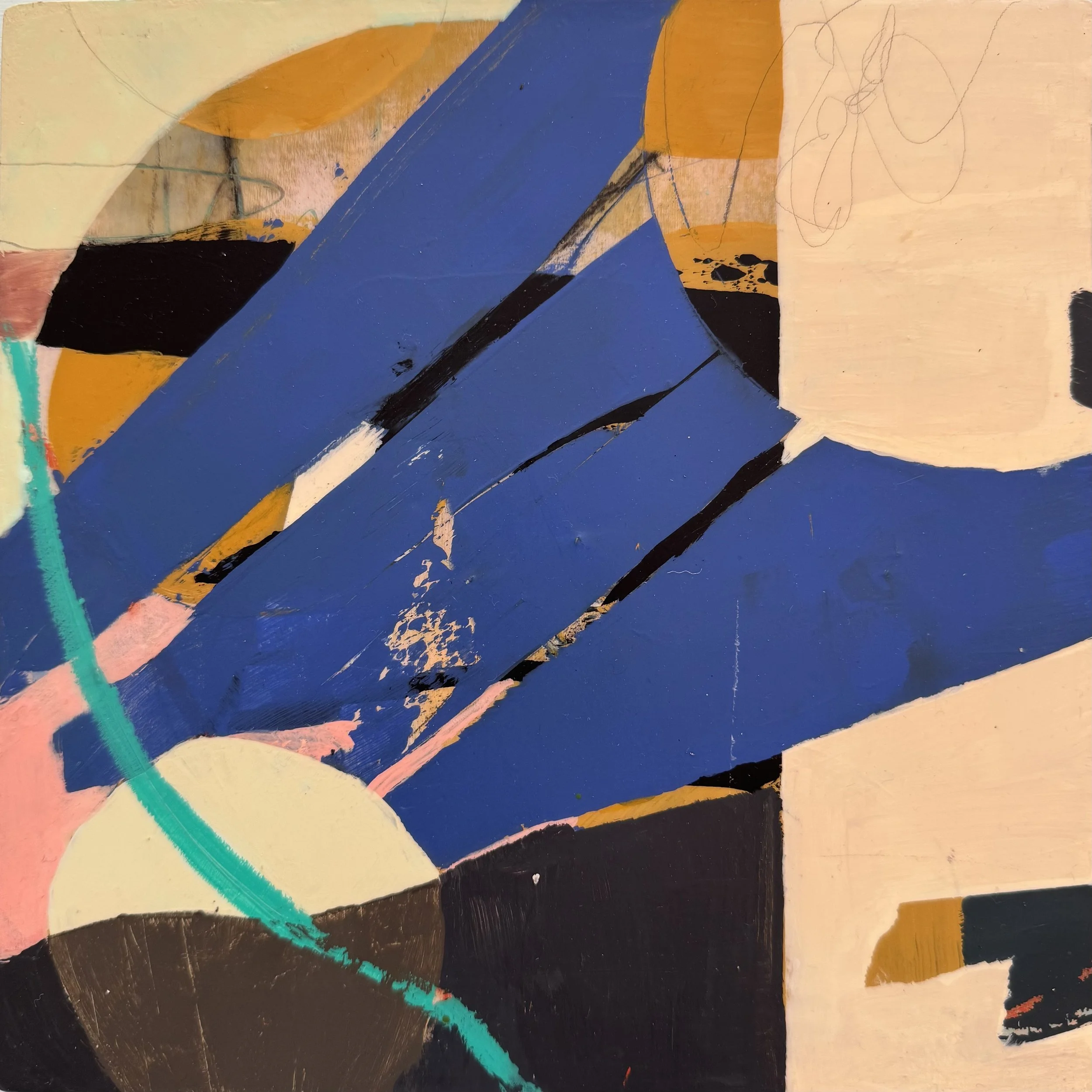 Midnight Sun 2024  |  Mixed media on board, 10 x 10 inches SOLD