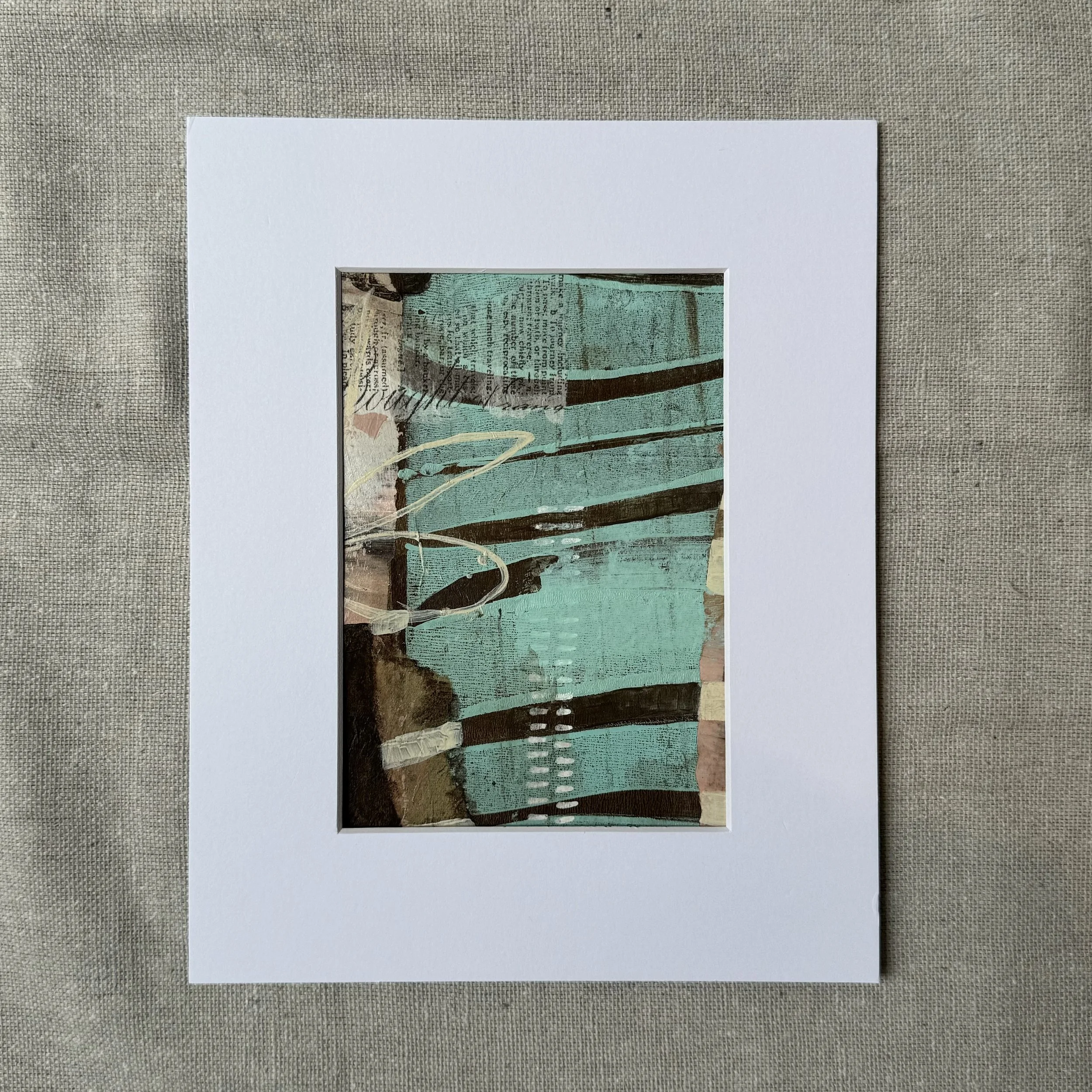 Untitled 6 2023  |  Mixed media on paper, 7 x 5 inches SOLD