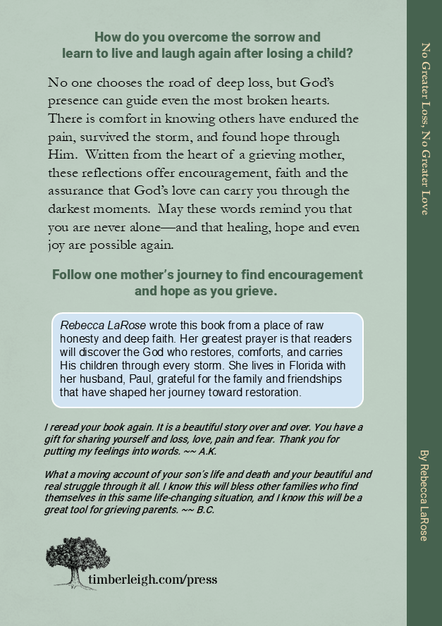 Book Cover No greater love, no greater loss (back).png