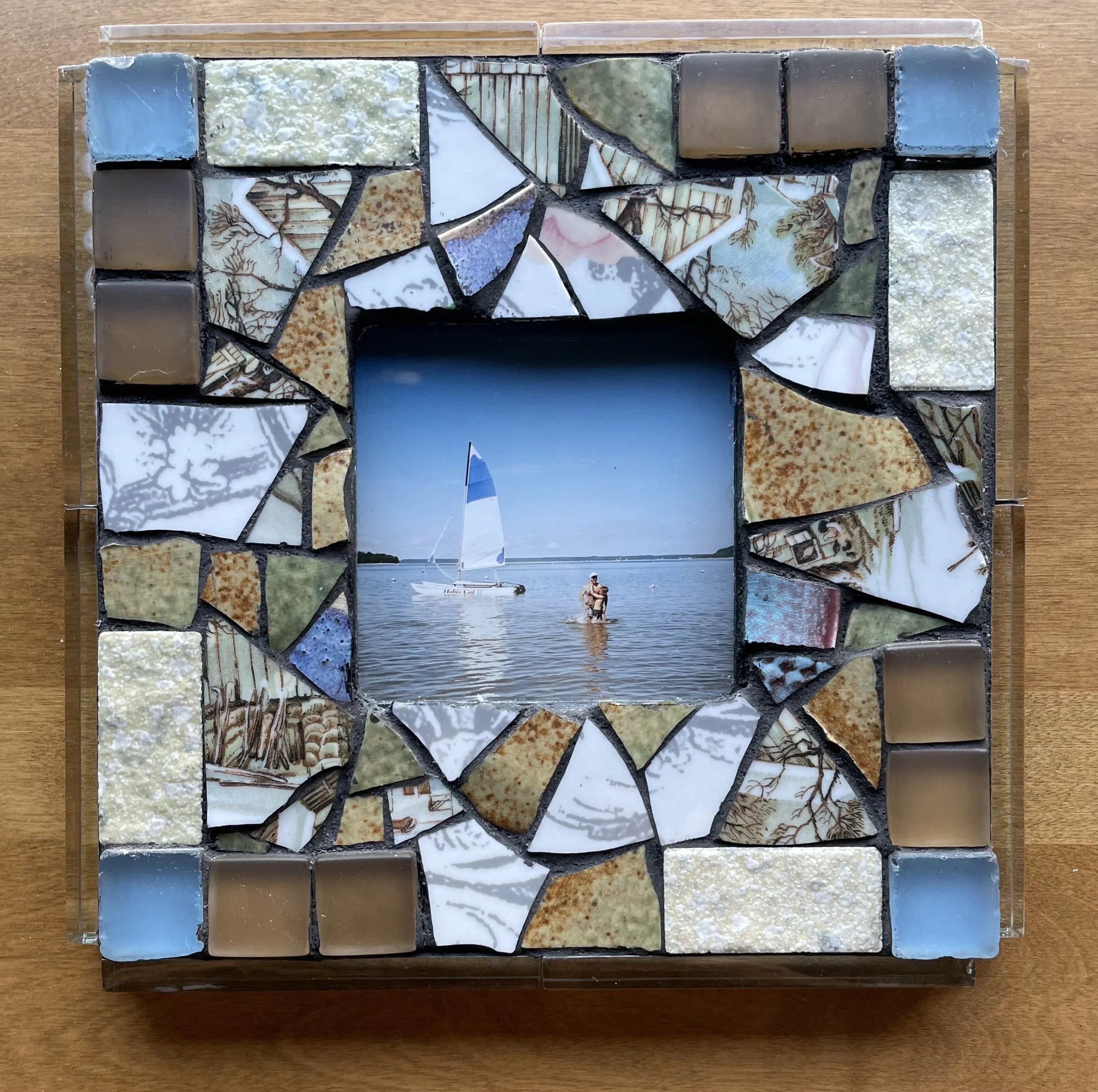 The photo within the frame was taken at Peninsula State Park in Fish Creek, Wisconsin