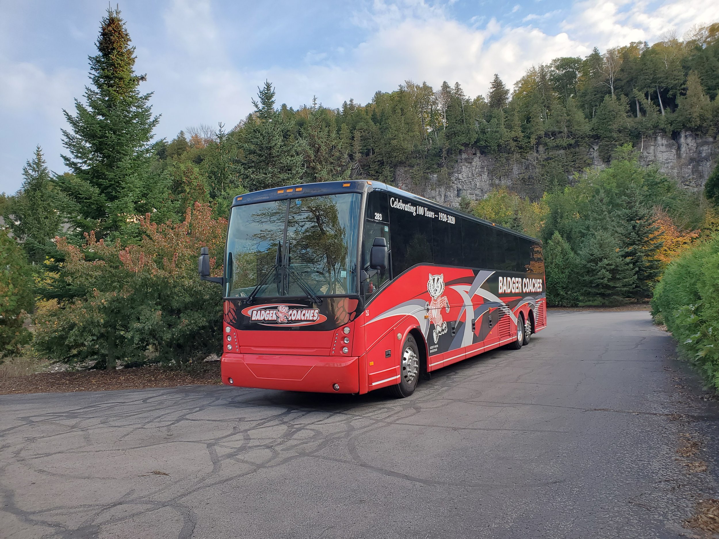 Badger Bus Motorcoach RED