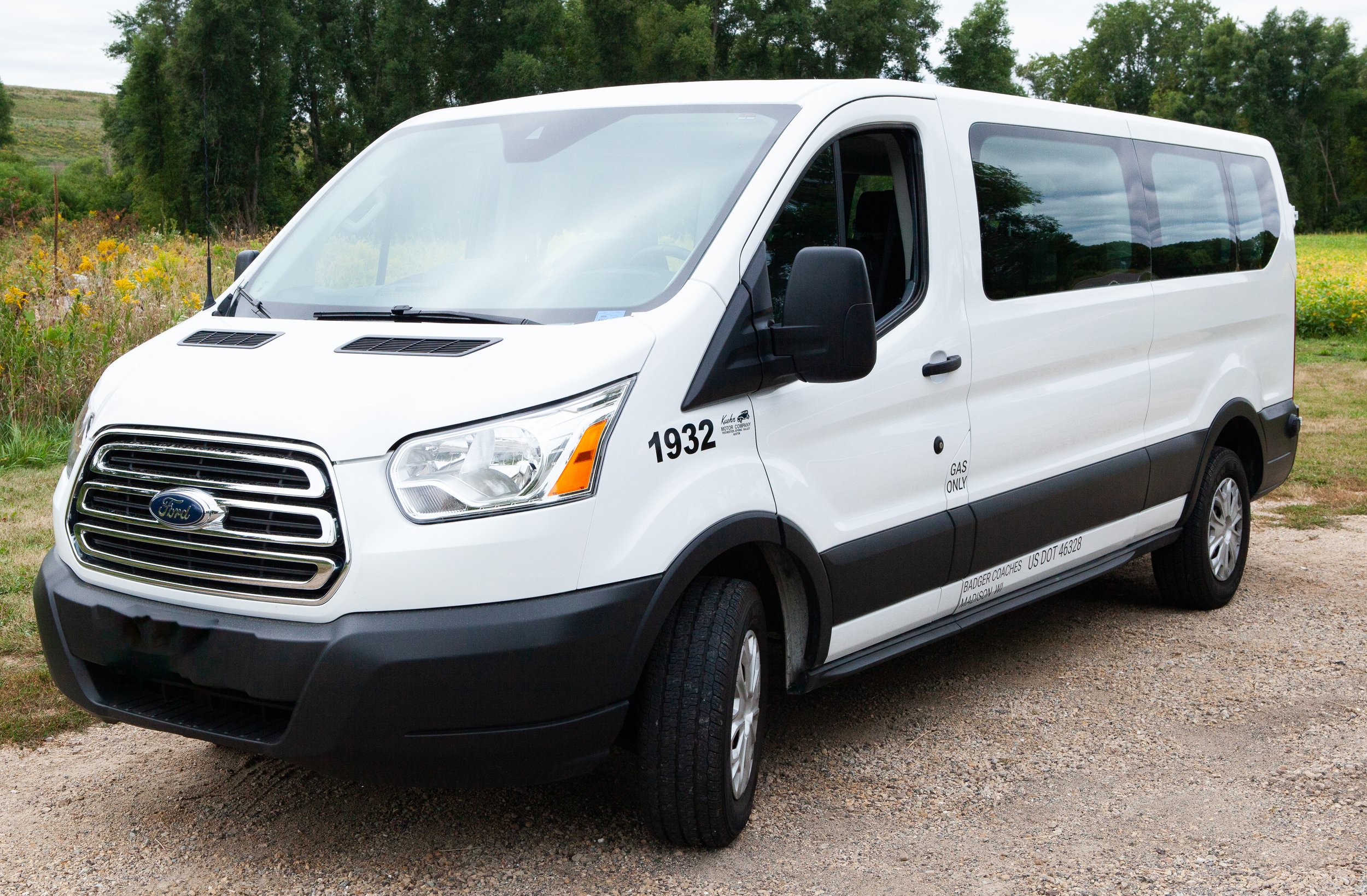 Badger Bus Transit Van White