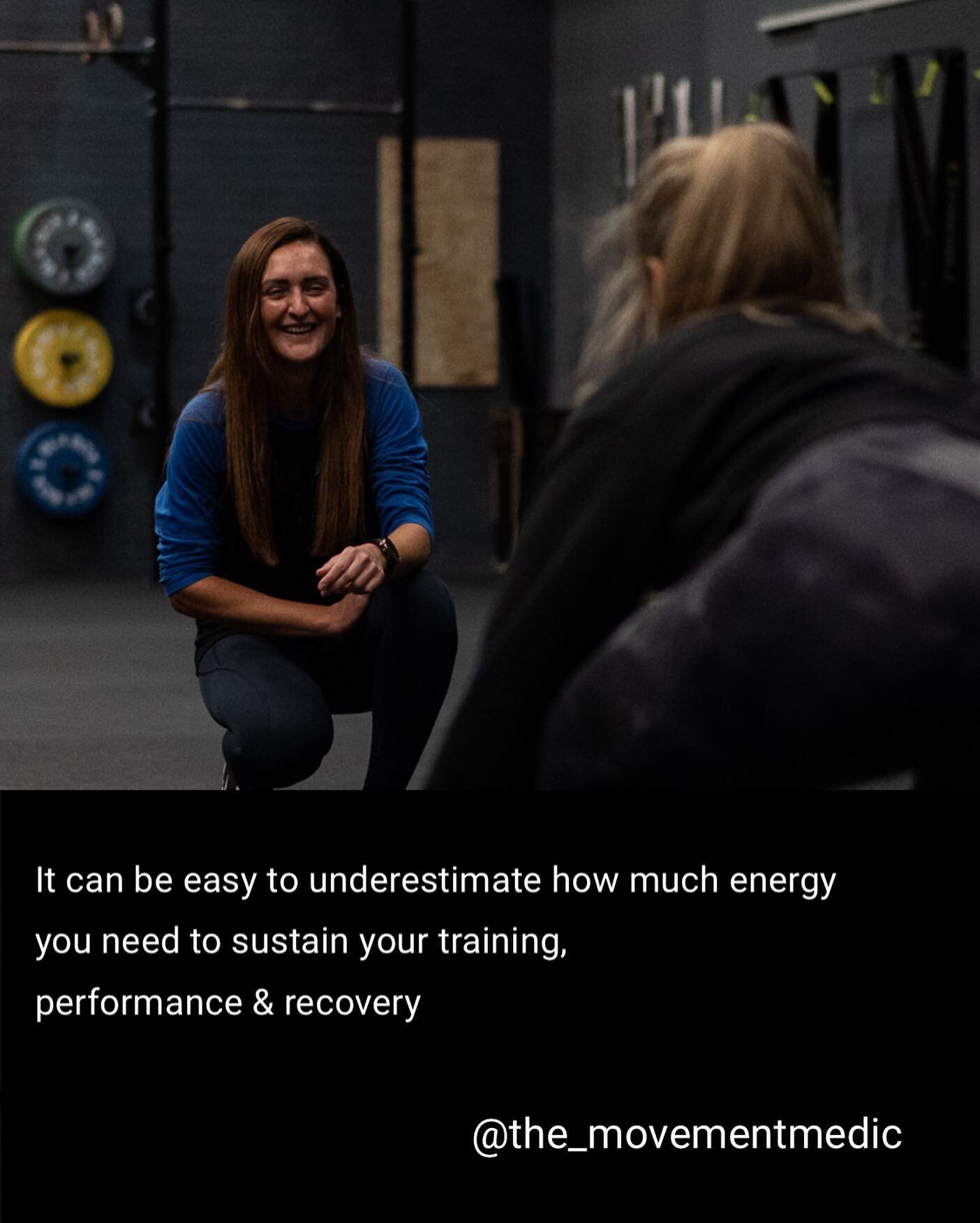 📣Athletes &amp; active people 📣

It can be easy to underestimate how much energy you need to sustain your training, performance &amp; recovery. 

⛔️ Signs that you might be under fuelling are varied but look out for 

🔹Reduced training capacity
🔹