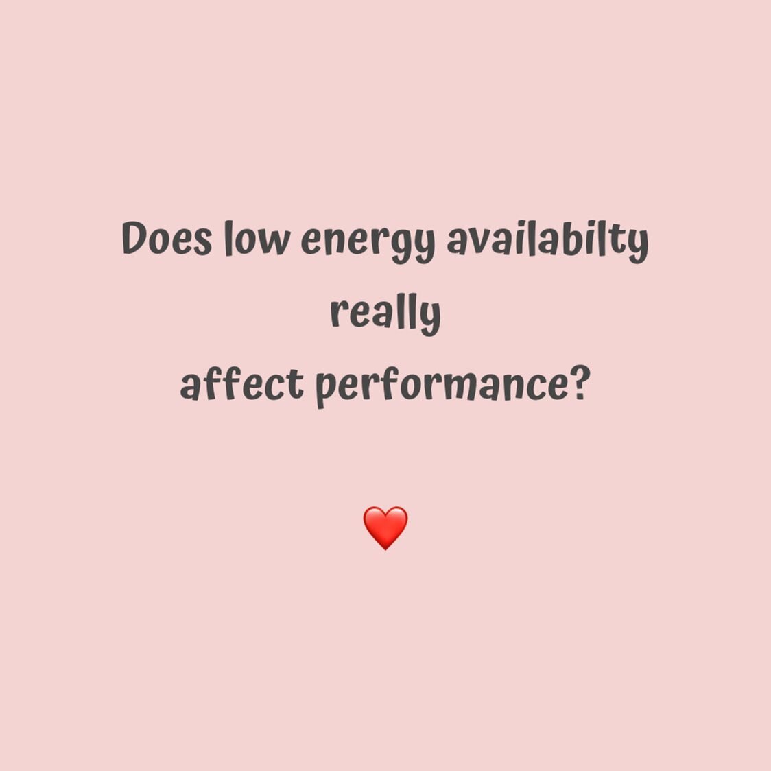 Does low energy availability really affect performance? 🧐 

Let&rsquo;s have a look at this small study on elite endurance running athletes vs non-running controls 🏃🏽&zwj;♀️ 🏃🏽&zwj;♀️ 

The runners with menstrual disruption &amp; amennorhoea had