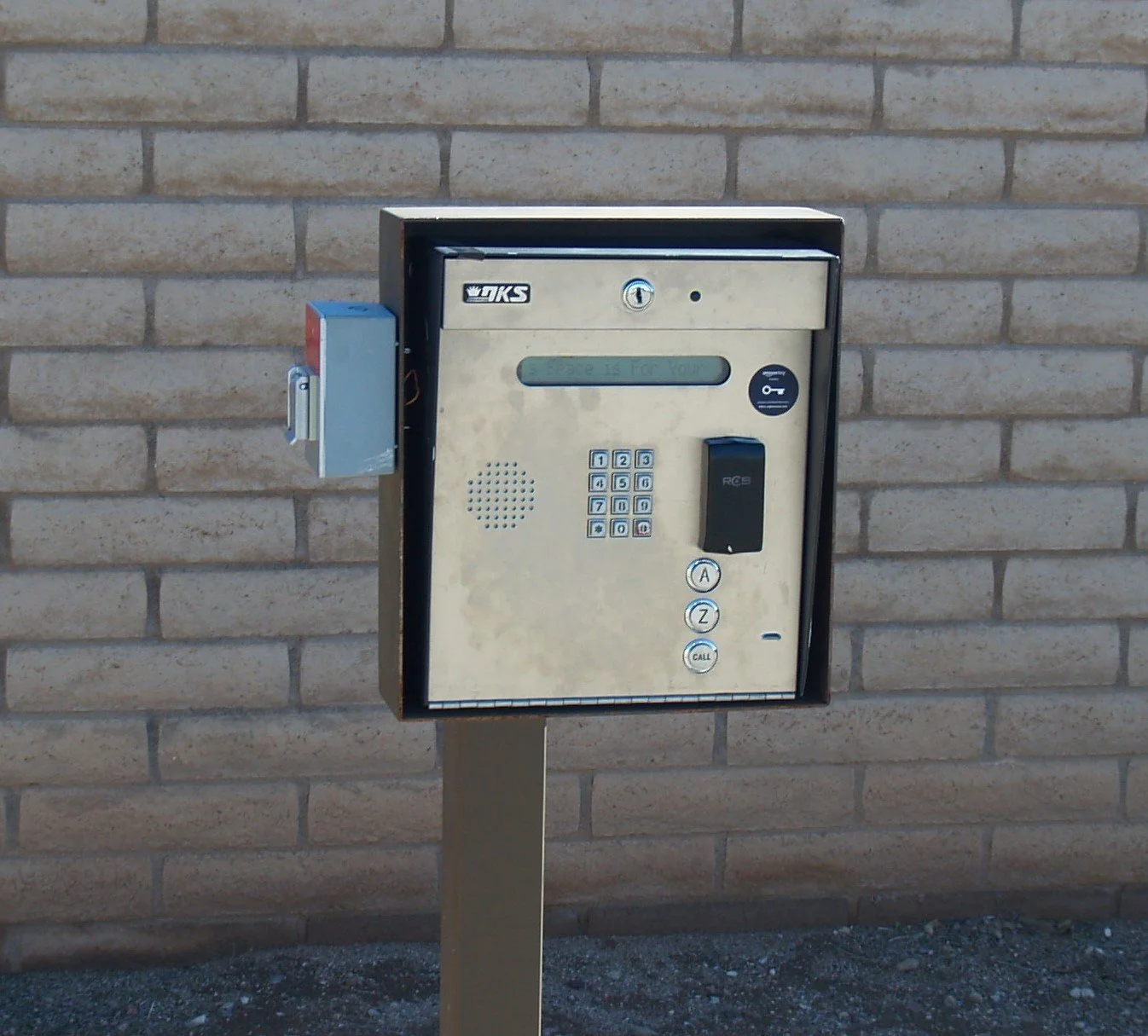 Back Gate Code Entry Box