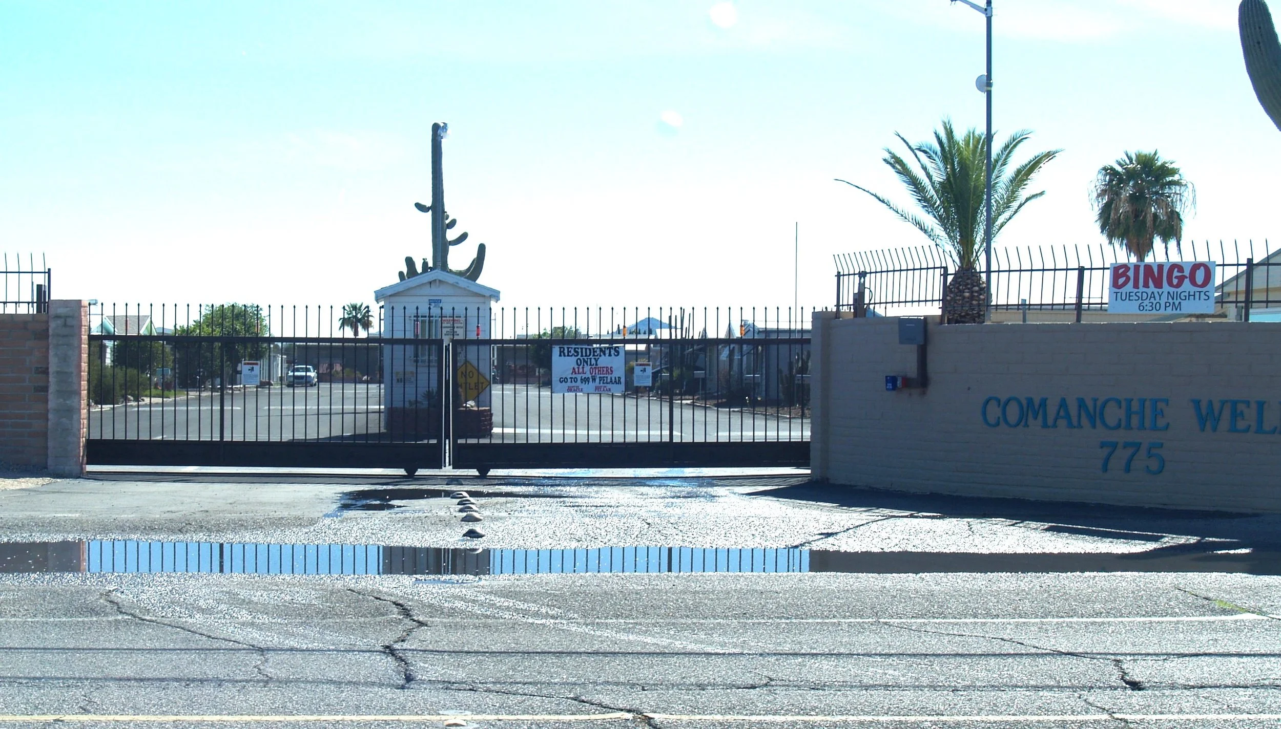 View of Front Gate Entrance