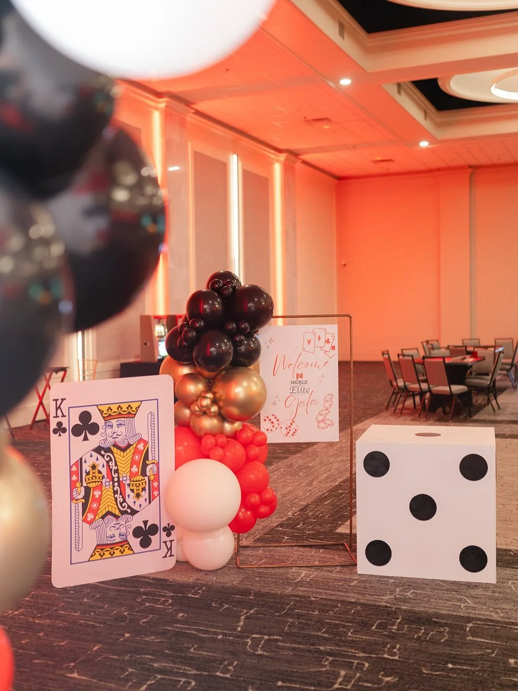 High stakes, luxe details, and one unforgettable night &clubs;️✨ Loved bringing Nickel Elite&rsquo;s casino themed gala to life!