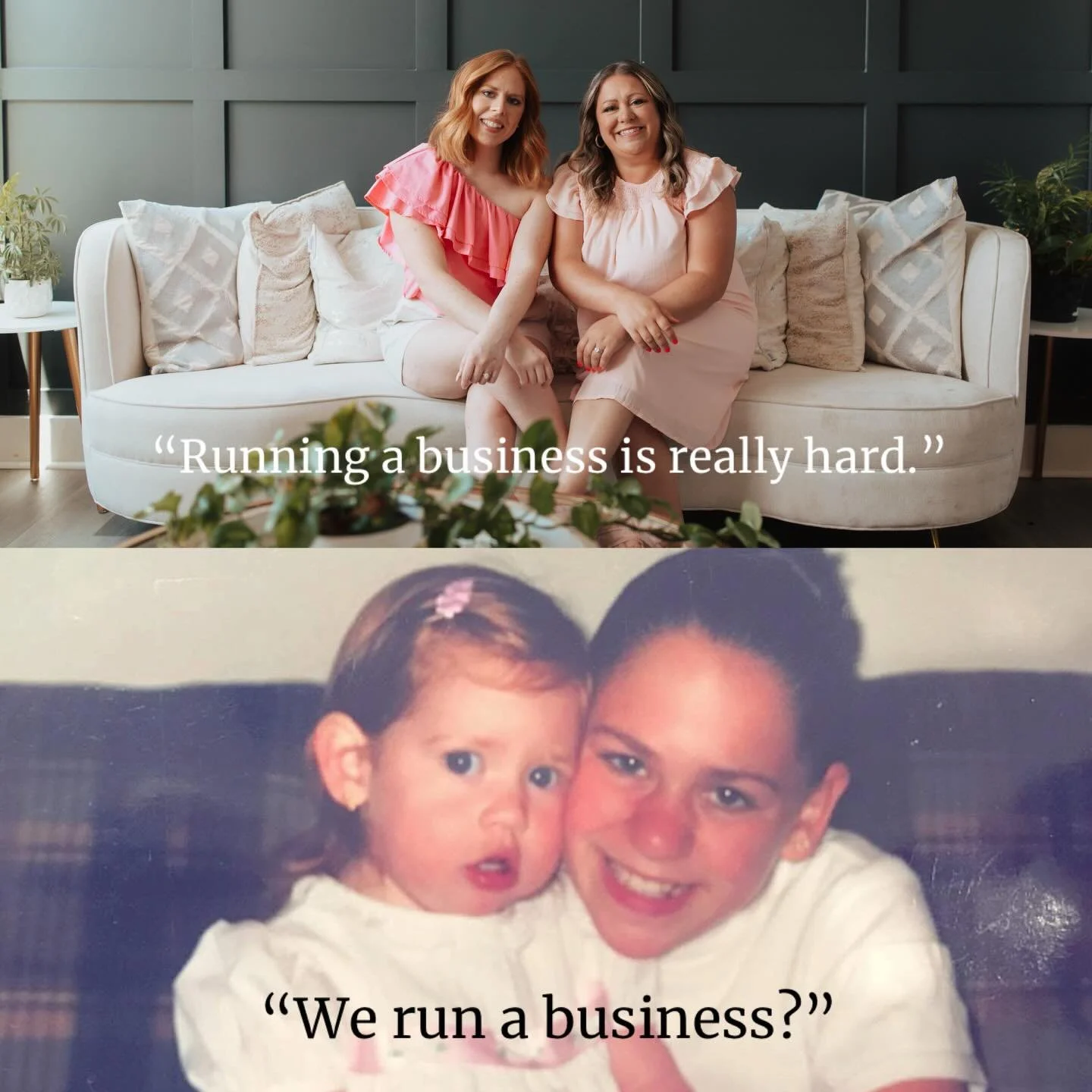 It&rsquo;s not always easy, but doing it with your sister makes it worth it 🤍✨