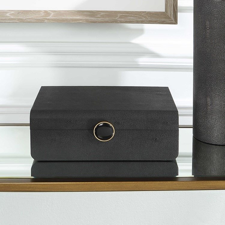 Shagreen Box Black
