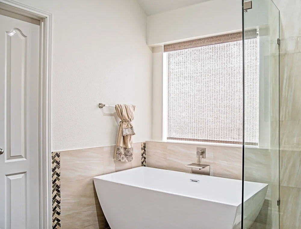 Bathroom remodel with modern sink