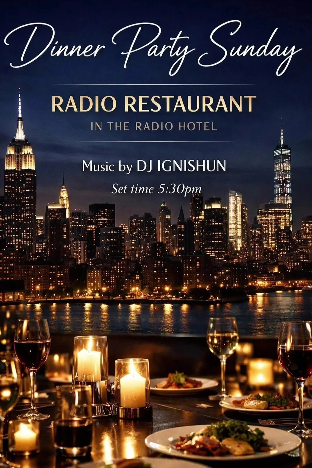 DInner party sundays with           DJ Ignishun