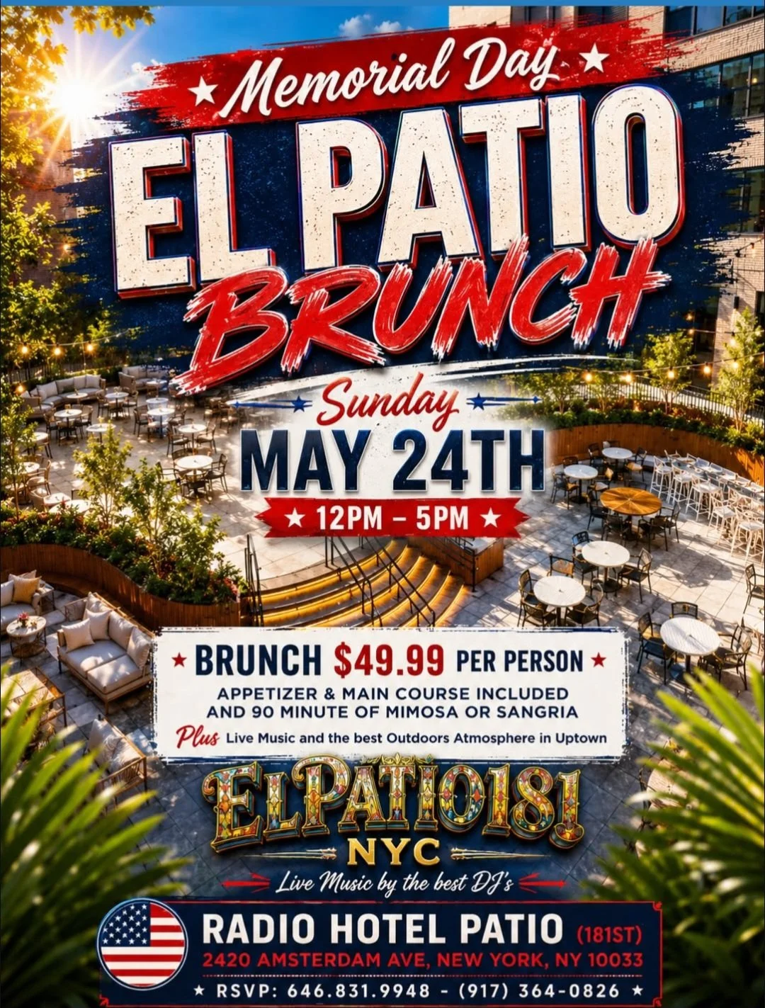 Patio Brunch Every Sunday 