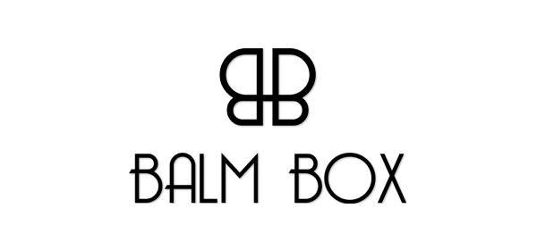 Balm Box logo with stylized double 'B' and the brand name 'BALM BOX' underneath.