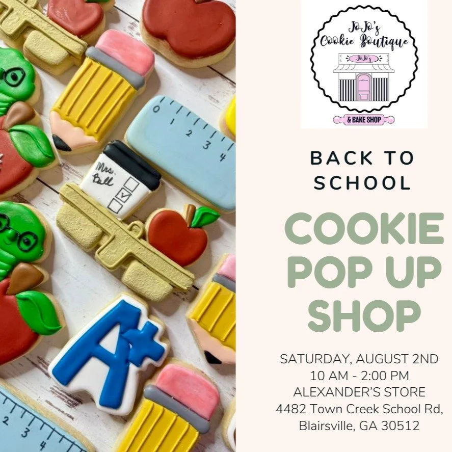 𝐁𝐀𝐂𝐊 𝐓𝐎 𝐒𝐂𝐇𝐎𝐎𝐋 𝐂𝐎𝐎𝐊𝐈𝐄 𝐏𝐎𝐏 𝐔𝐏 𝐒𝐇𝐎𝐏! 

𝐒𝐀𝐓𝐔𝐑𝐃𝐀𝐘, 𝐀𝐔𝐆𝐔𝐒𝐓 𝟐𝐍𝐃 
Alexander&rsquo;s Store 
𝟏𝟎 𝐀𝐌 - 𝟐 𝐏𝐌