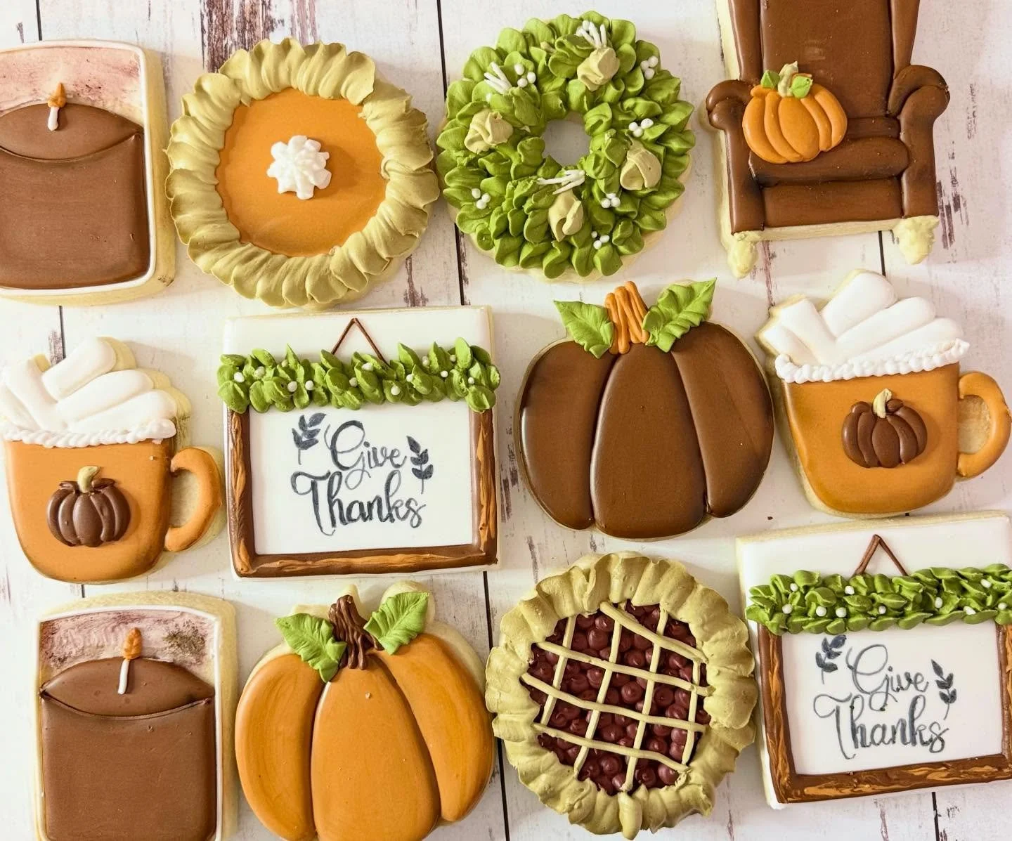 Loved making this Thanksgiving set for a very special customer 🧡🤎🧡🤎🦃 

#jojoscookieboutique #blairsvillega #thanksgivingcookies #fallcookies #decoratedcookiesofinstagram  #pumpkincookies.