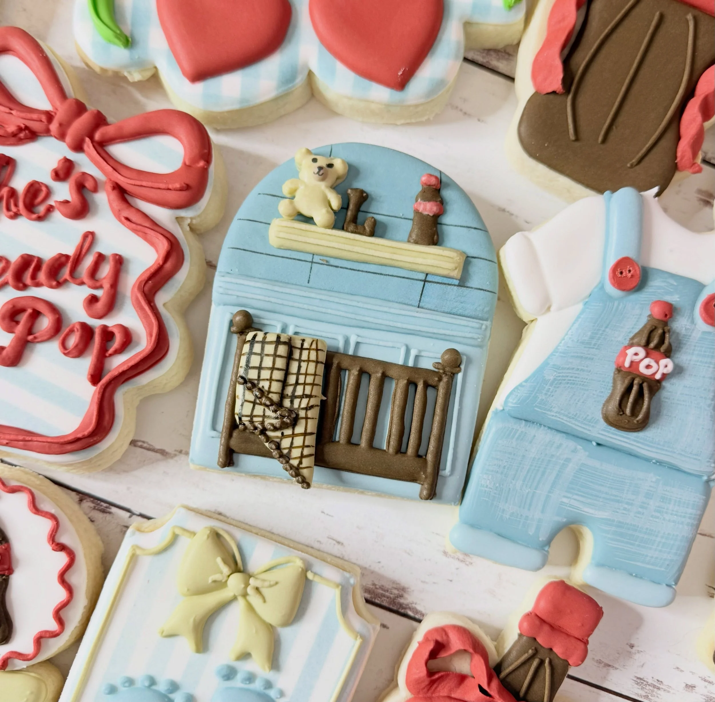 🎈💙Welcome to the world Baby Ledger! 🍼🧑&zwj;🍼🎈❤️💙

&ldquo;She&rsquo;s Ready to Pop&rdquo; baby shower theme is very popular right now!

#jojoscookieboutique #babyshowercookies #customcookies #shesreadytopopcookies #blairsvillega