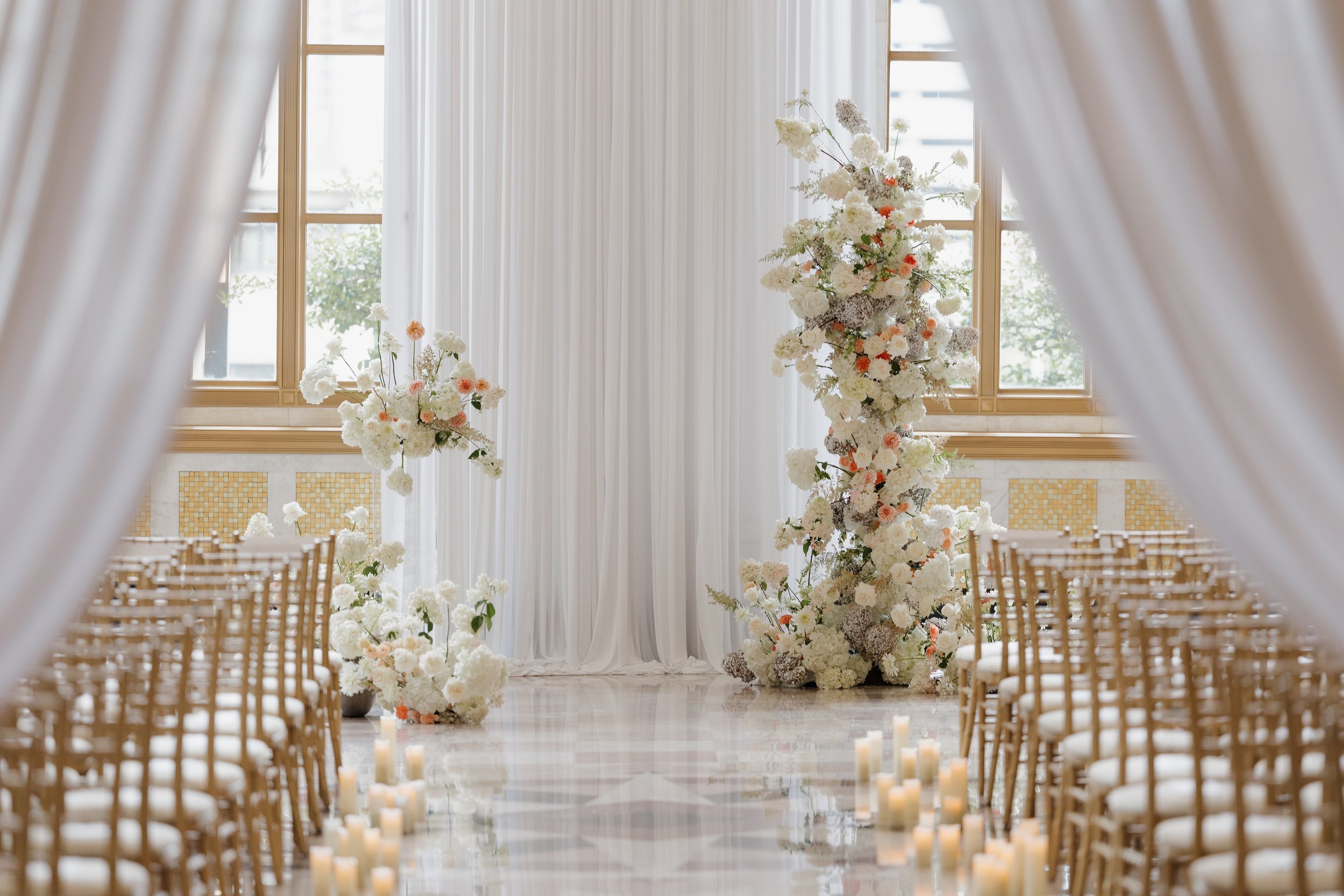 Danielle and Tim's wedding epitomized luxury and sophistication, meticulously orchestrated by Details Chicago. Hosted in a premier Chicago venue, the celebration showcased opulent floral arrangements, exquisite décor, and a refined ambiance. The even