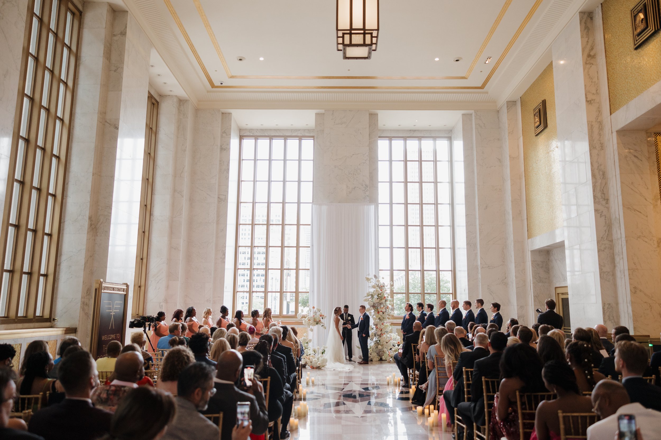 Danielle and Tim's wedding epitomized luxury and sophistication, meticulously orchestrated by Details Chicago. Hosted in a premier Chicago venue, the celebration showcased opulent floral arrangements, exquisite décor, and a refined ambiance. The even