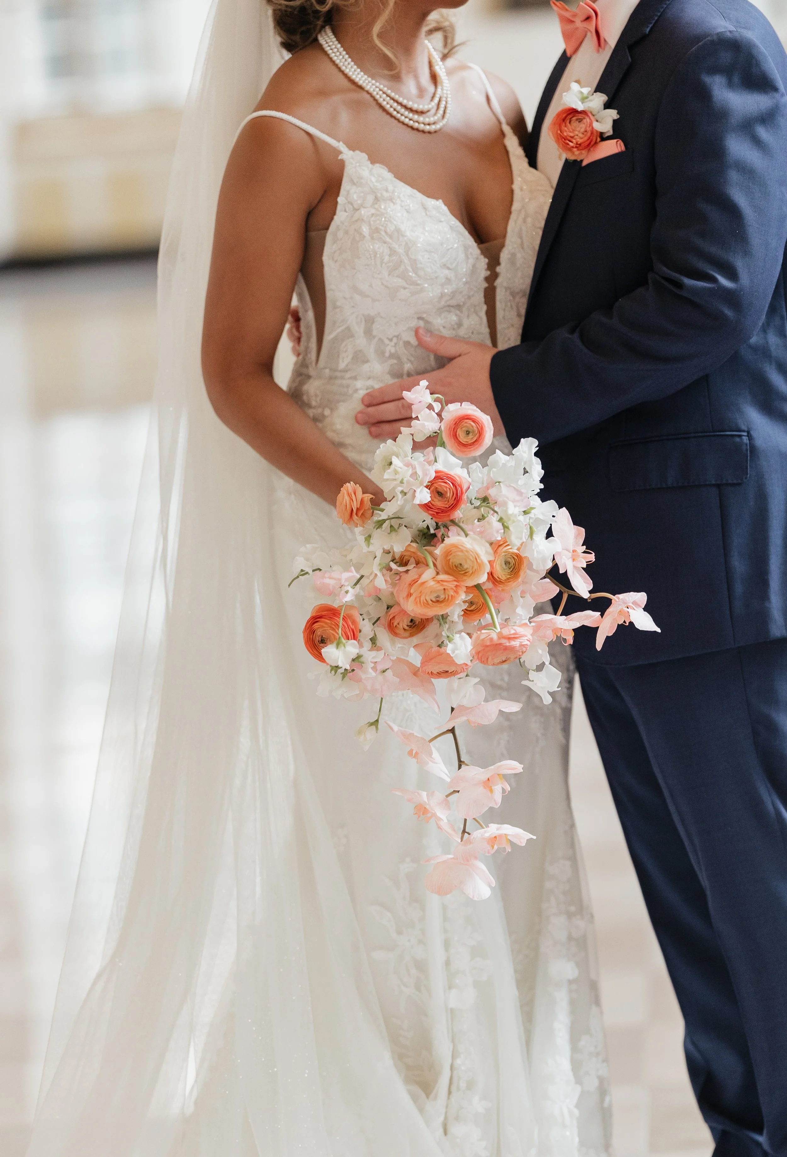 Danielle and Tim's wedding epitomized luxury and sophistication, meticulously orchestrated by Details Chicago. Hosted in a premier Chicago venue, the celebration showcased opulent floral arrangements, exquisite décor, and a refined ambiance. The even