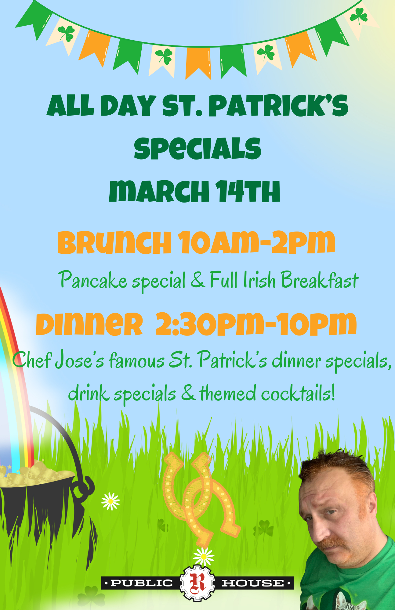 St. Patrick’s Day Party – All Day Long!