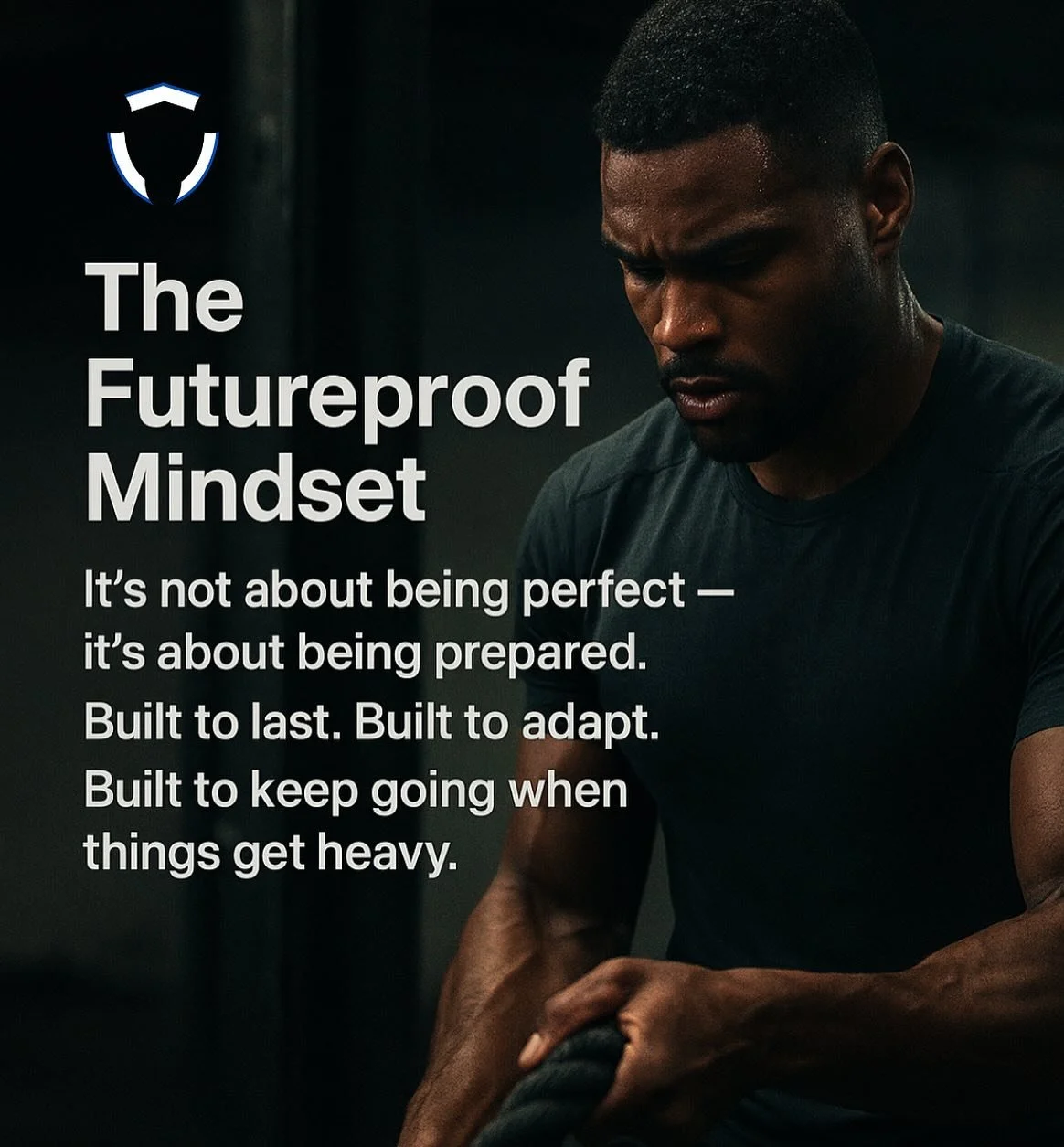 The Futureproof mindset is about staying ready for whatever&rsquo;s next &mdash; stronger, smarter, and more resilient every day. 🛡️ 
It&rsquo;s about progress over comfort, and becoming the kind of person the future can depend on. ✊

#Futureproof #