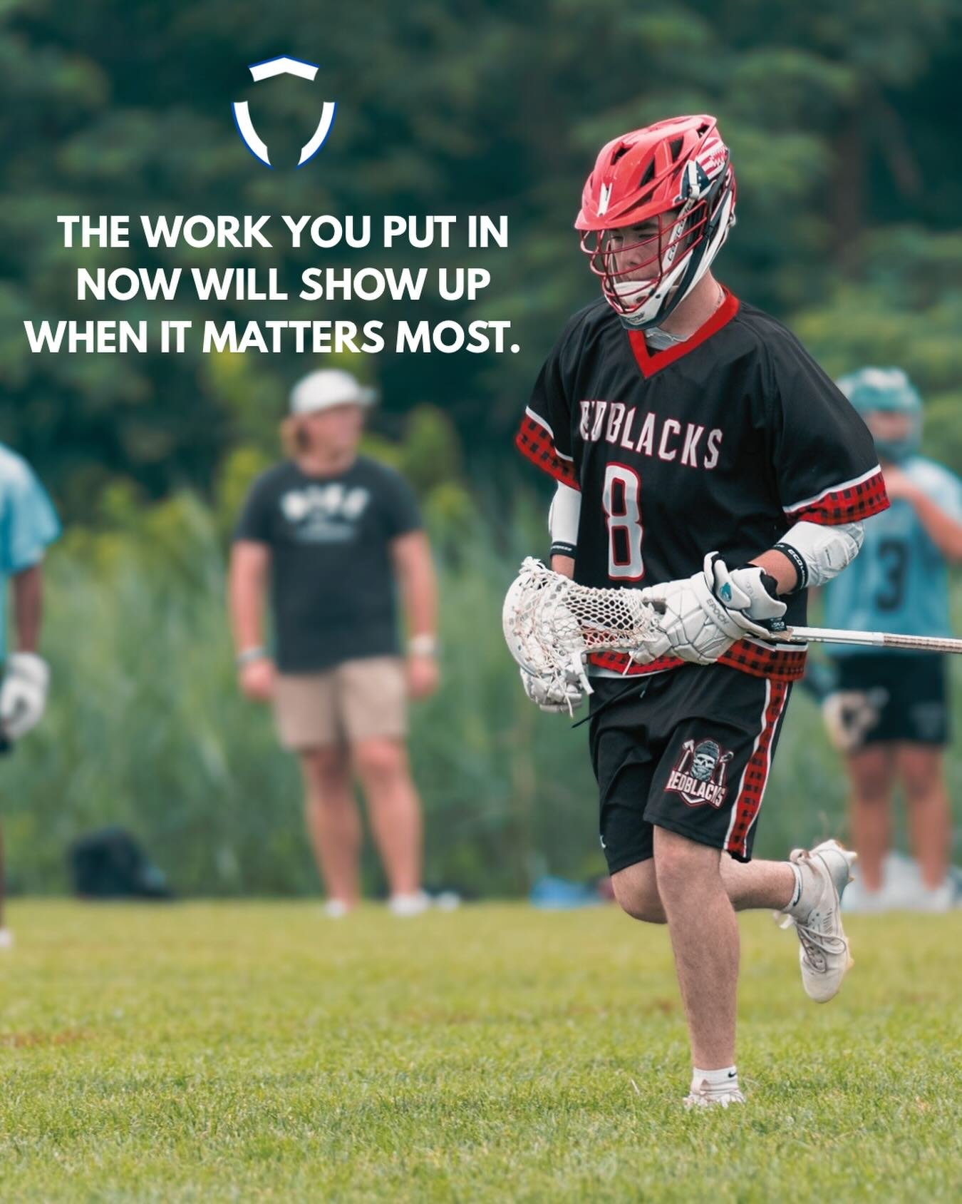 The work you put in now will show up when it matters most 🛡️✊ 

#Futureproof #Lacrosse #Training #Discipline #Motivation