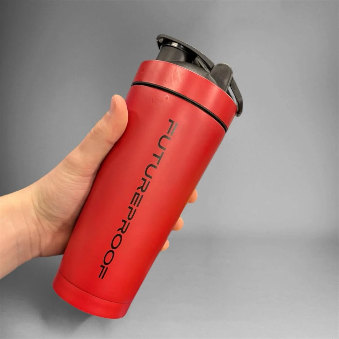 Take action and become better tomorrow than today 🛡️

750ml Stainless Steel Shaker Bottle: Red