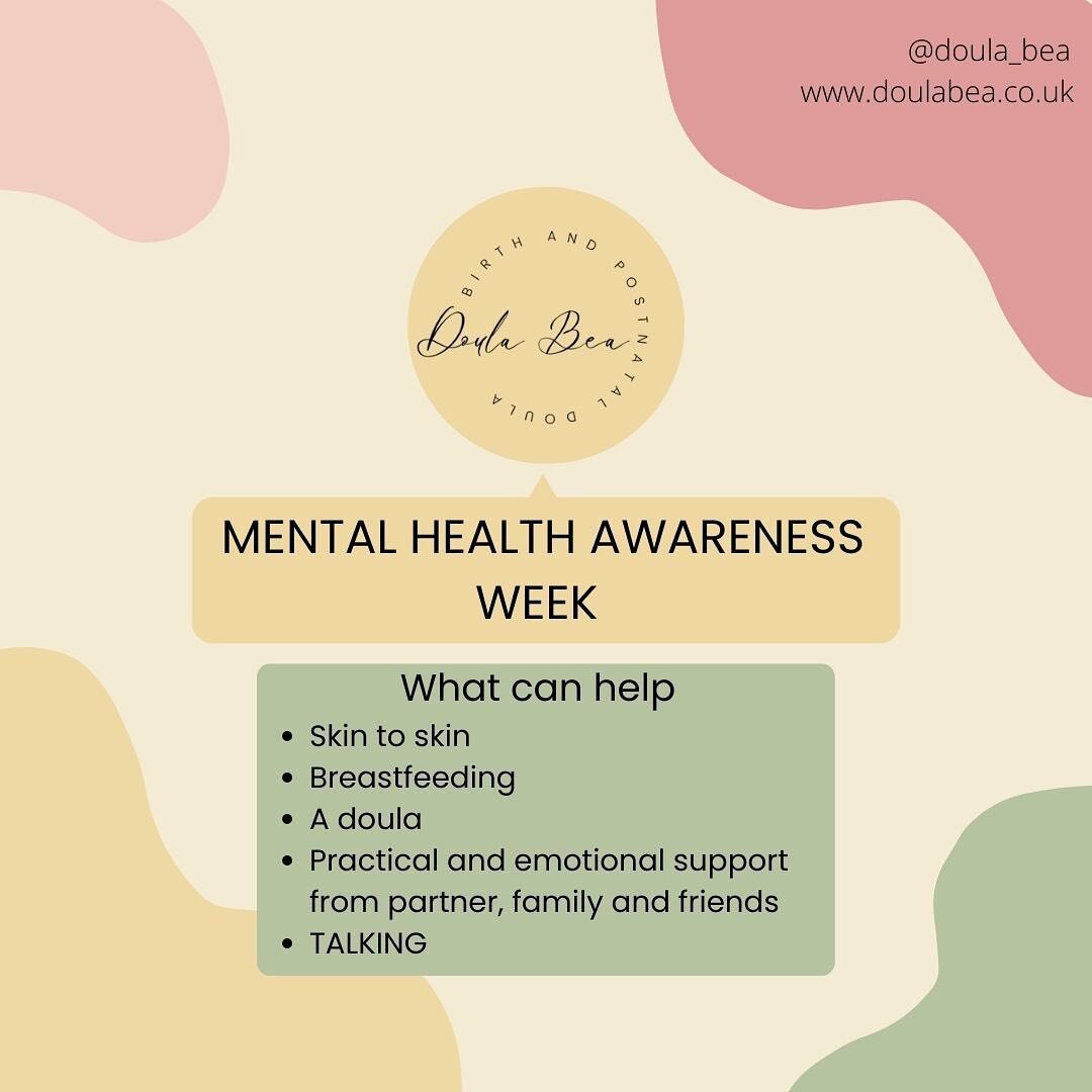 MENTAL HEALTH AWARENESS WEEK - 1 in 5 women develop a mental health issue during pregnancy or the first year postpartum. It can be mild, or severe and can take many forms including: Postnatal depression, Perinatal/maternal OCD, Perinatal anxiety, Ant