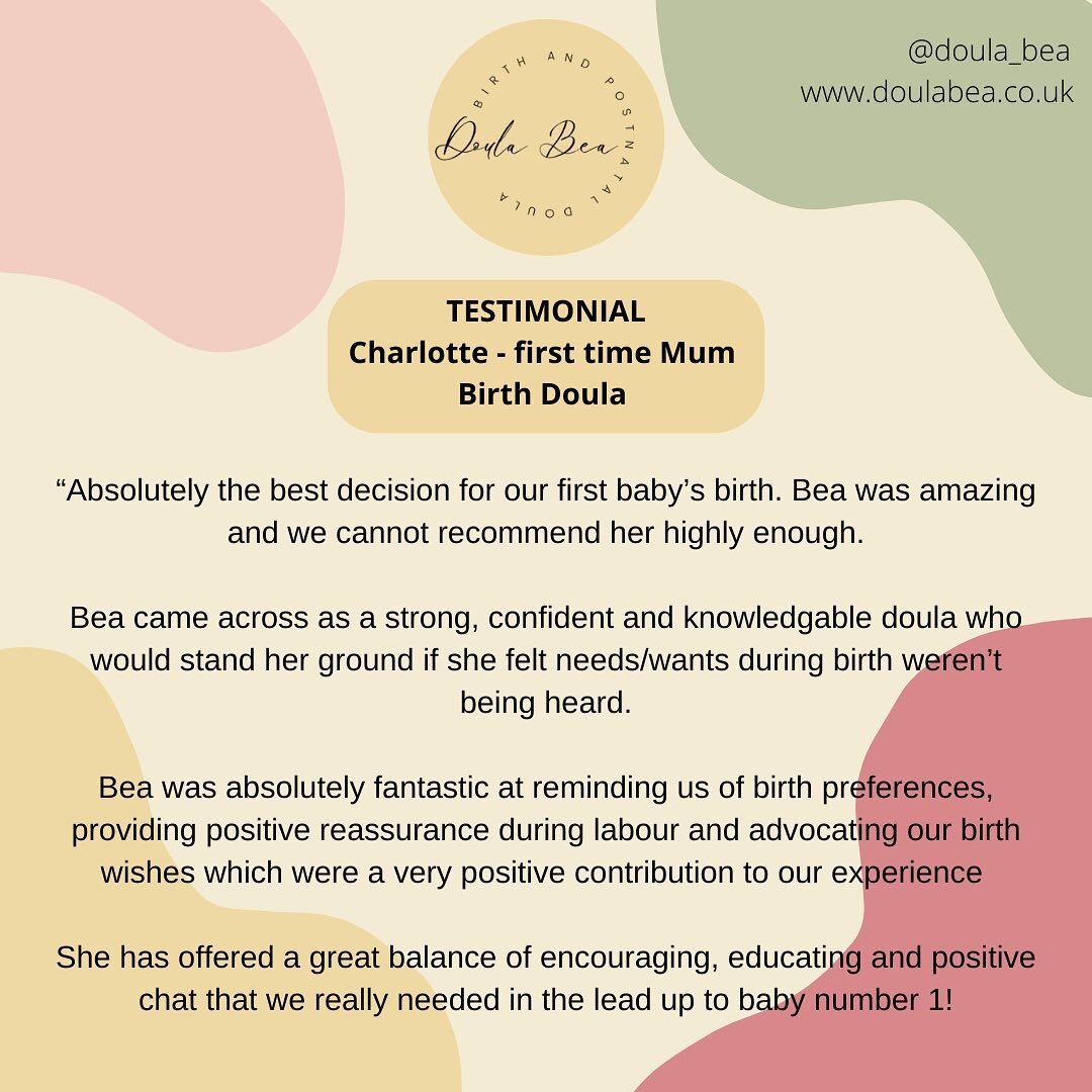 TESTIMONIAL - &ldquo;Absolutely the best decision for our first baby&rsquo;s birth. Bea was amazing and we cannot recommend her highly enough.

Bea came across as a strong, confident and knowledgable doula who would stand her ground if she felt needs