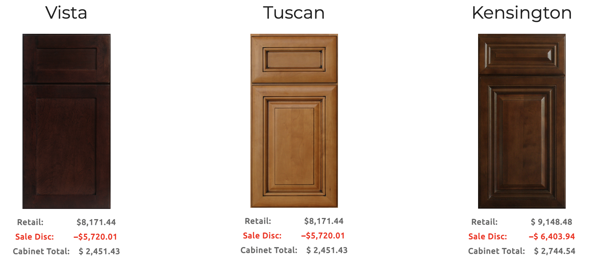 Pricing — Factory Direct