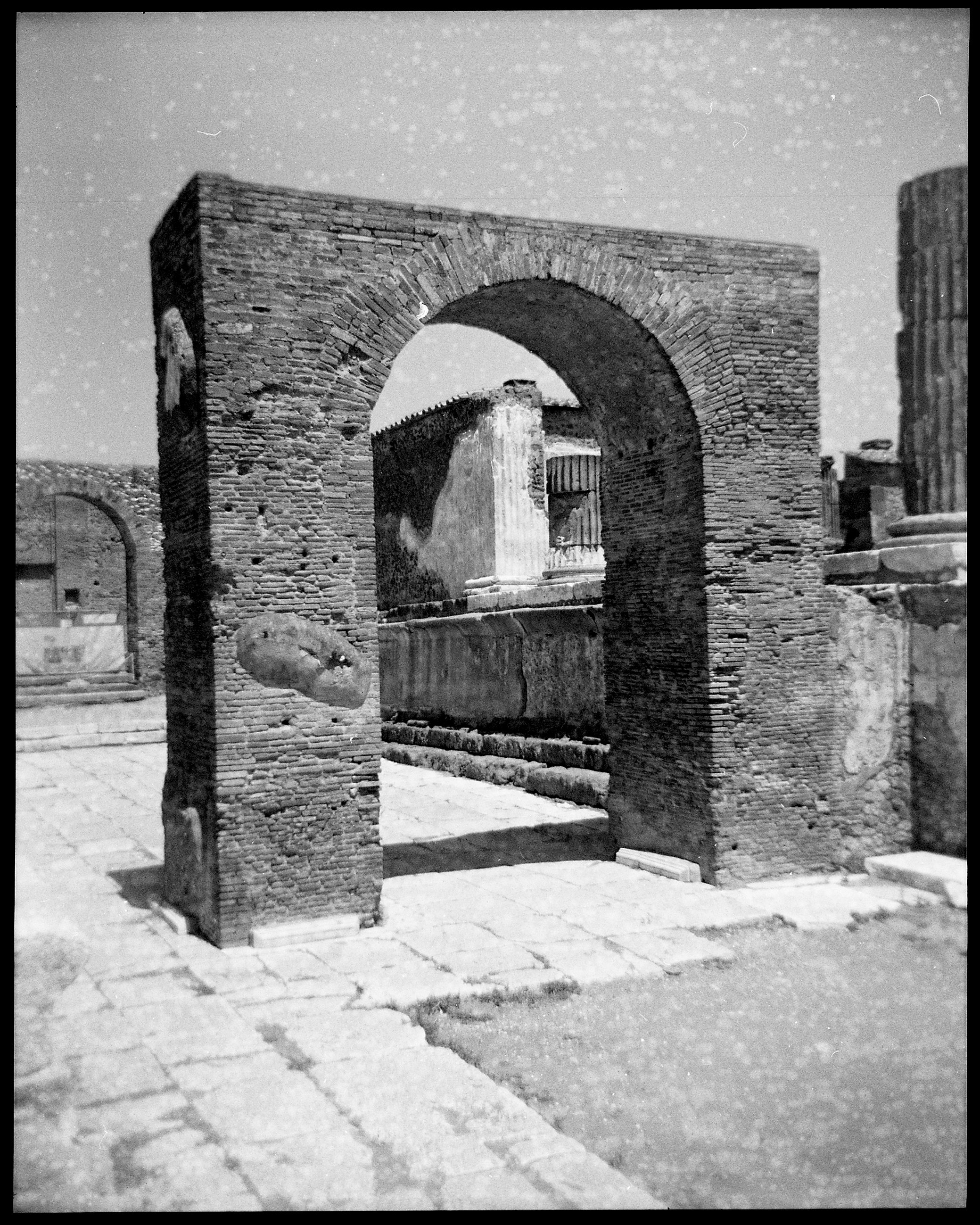 Taken with a plastic camera to recreate a Victorian style image. Pompeii.