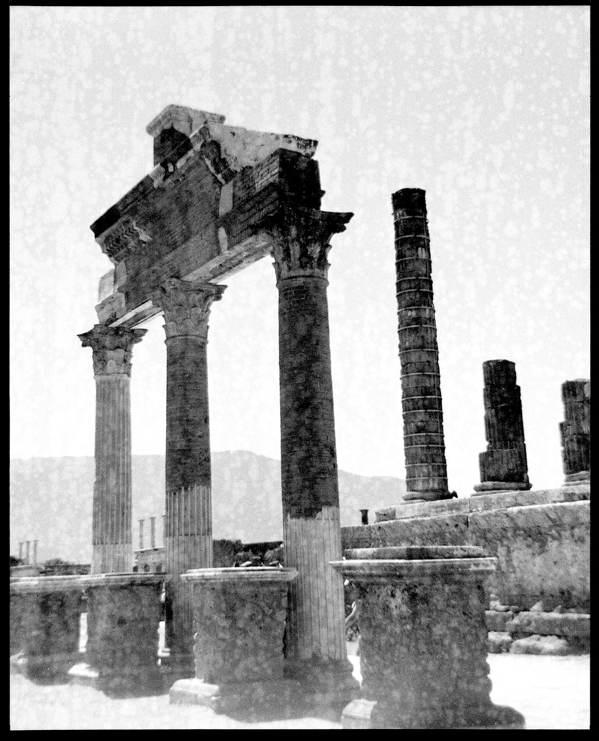 Victorian style travel photo taken in Pompeii.