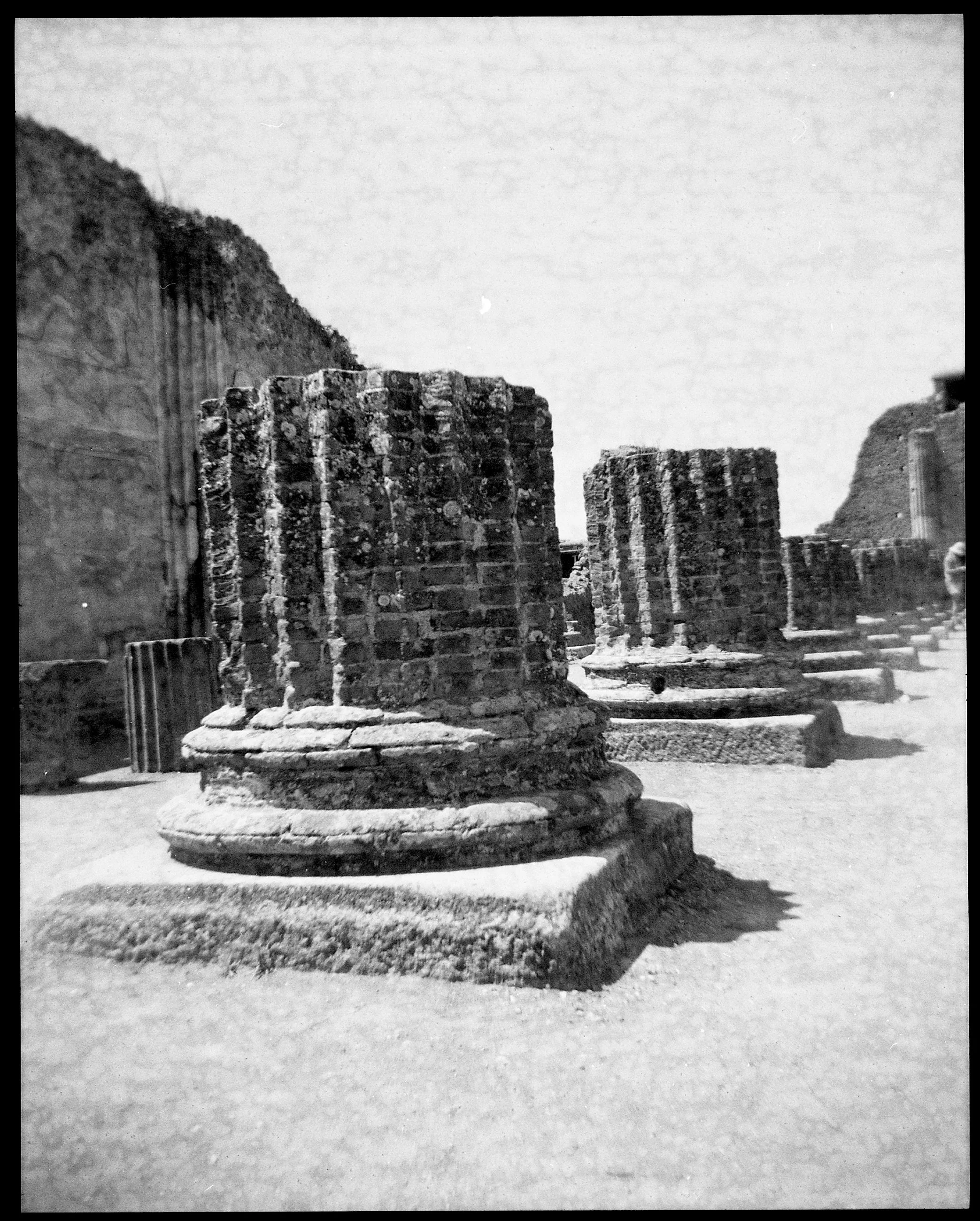 Victorian style travel photograph from Pompeii.