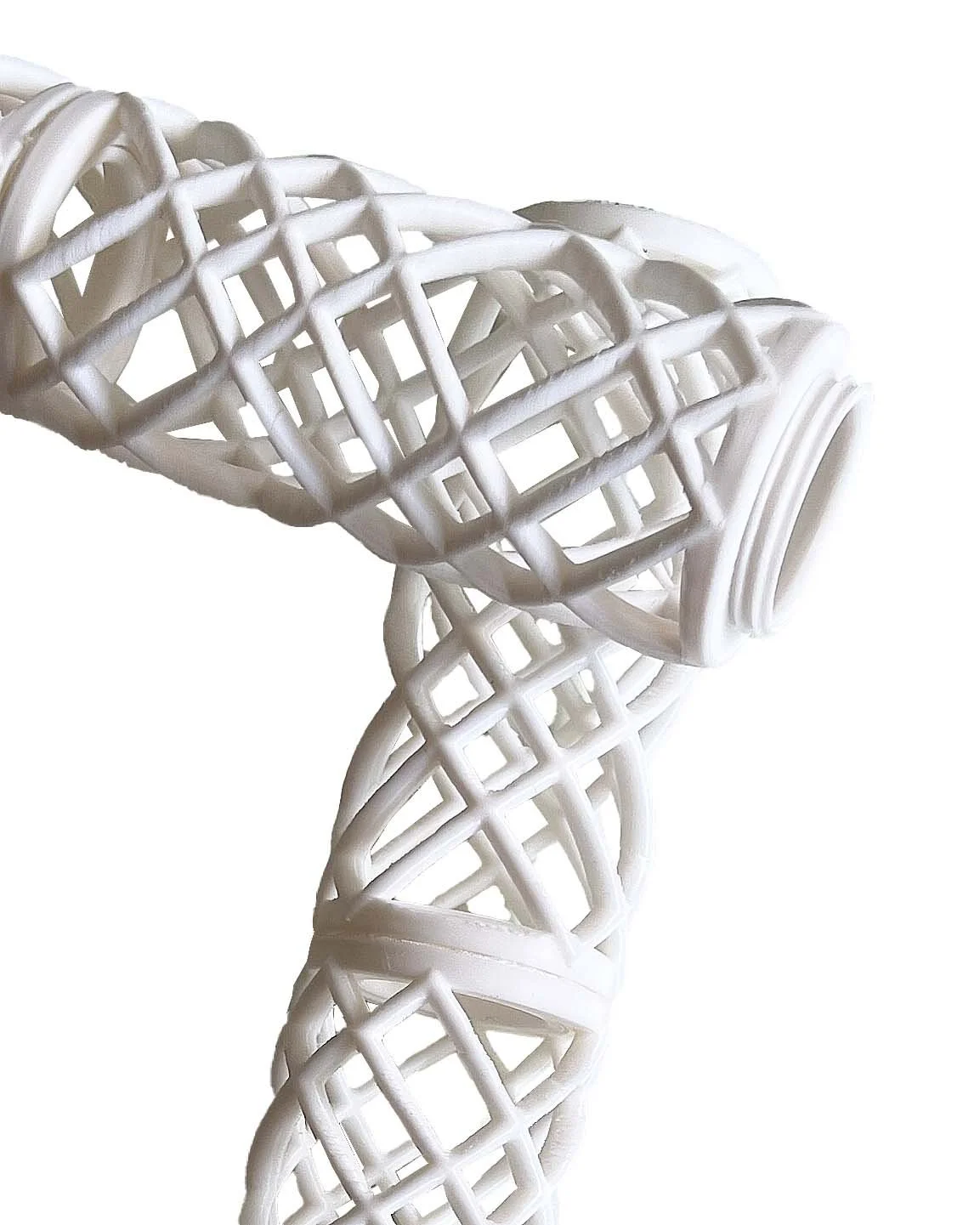 3D Printed Twisty Moss Pole Extensions - 1.5" and 2" Diameter