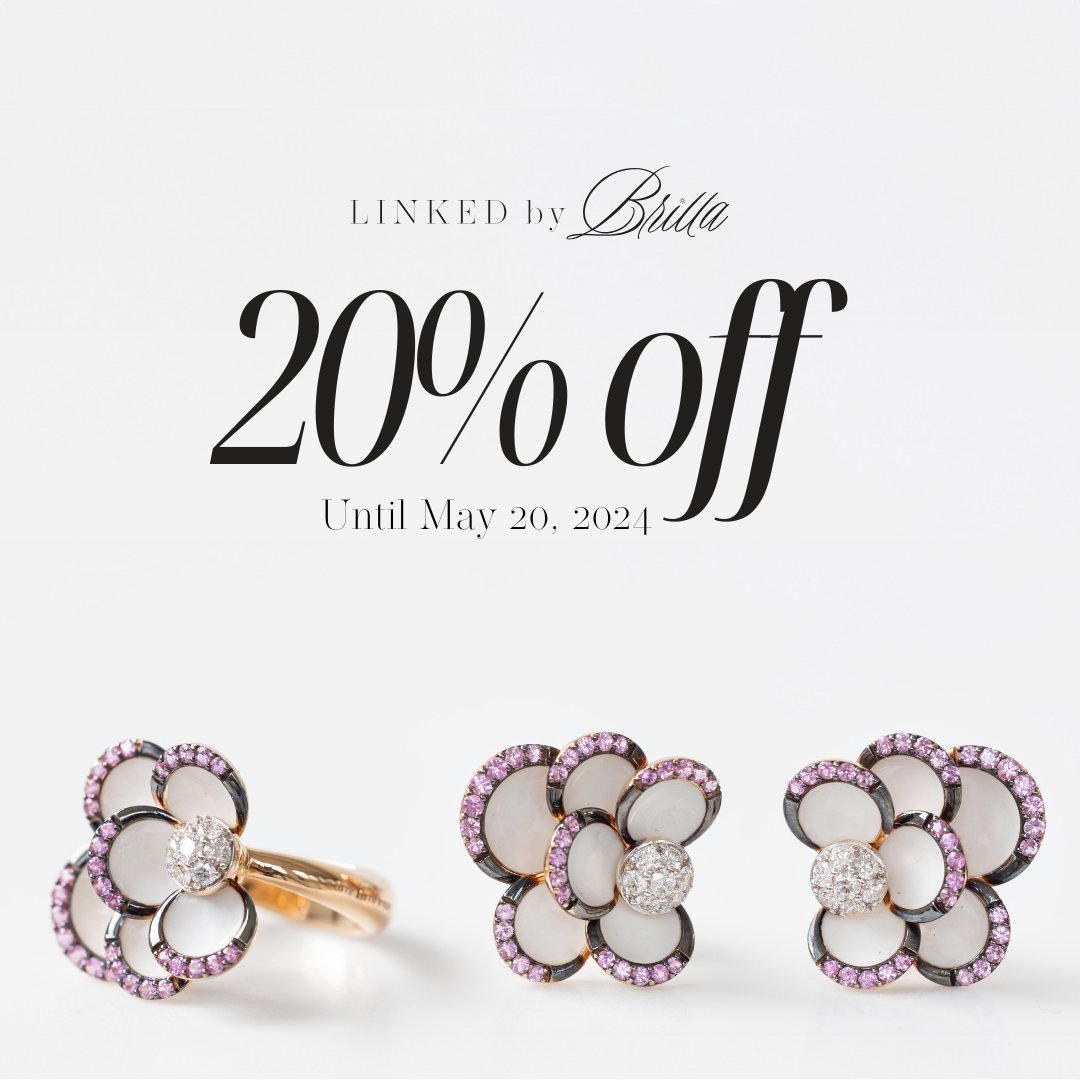 Until May 20th, Save 20%... 😮

In celebration of 2 years of 'brilla', we invite you to shop our exclusive curated collection of designer jewellery. From sparkling pendants to bold rings, we have something for everyone. It's our way of saying thank y