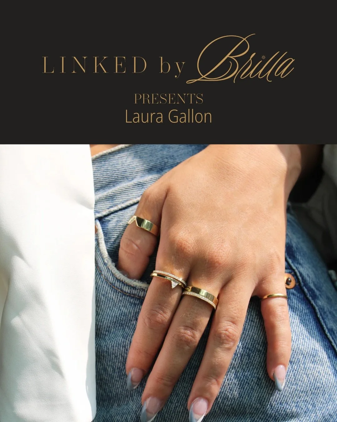A bold take on minimalism: Laura Gallon Rings.

The Ready-To-Wear Collection: 14 karat gold, white gold, rose gold, micropav&eacute; round diamonds, modern, timeless, and endlessly wearable.

Discover these designs and more on December 14 at Cambridg