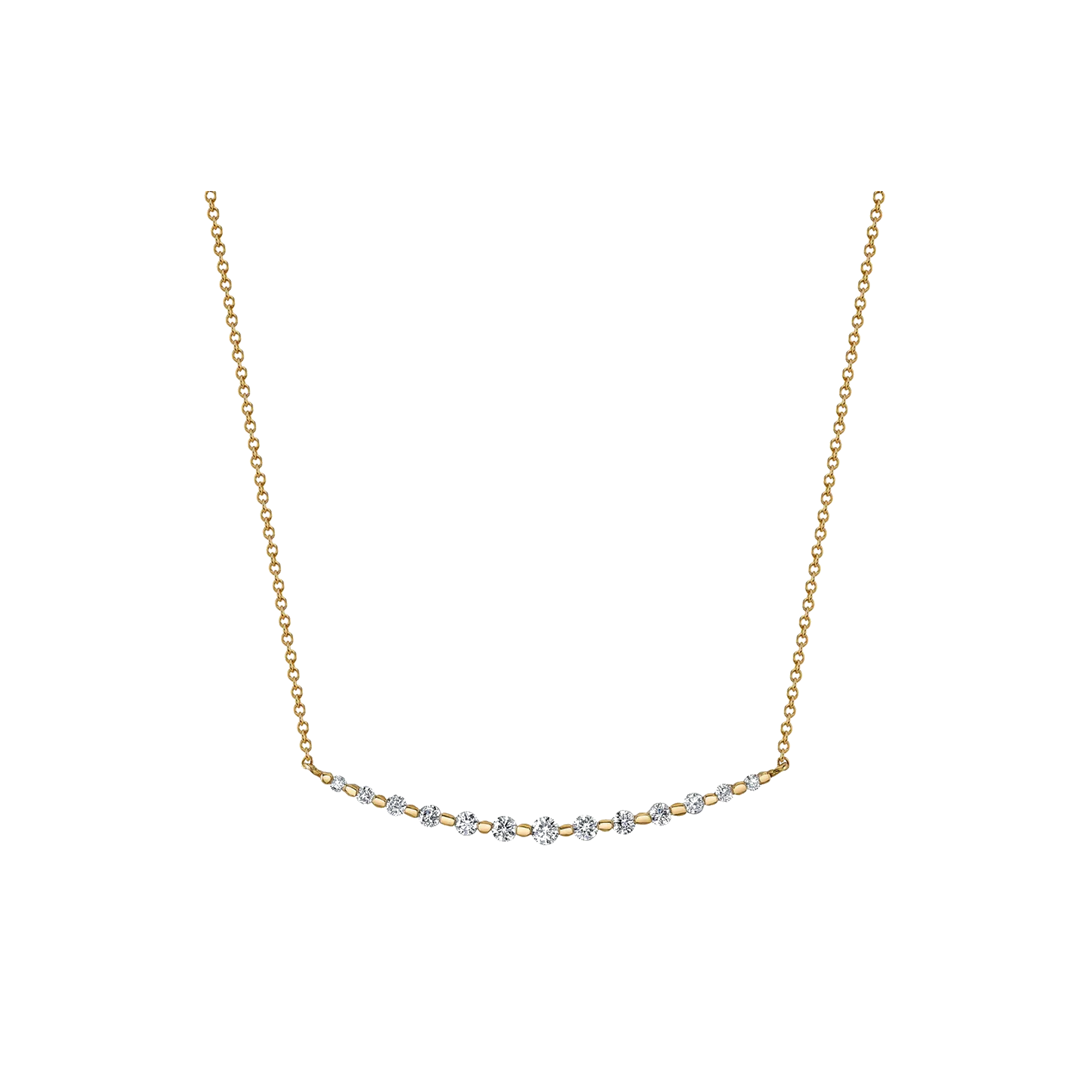 Graduated Diamond Necklace – Laura Gallon