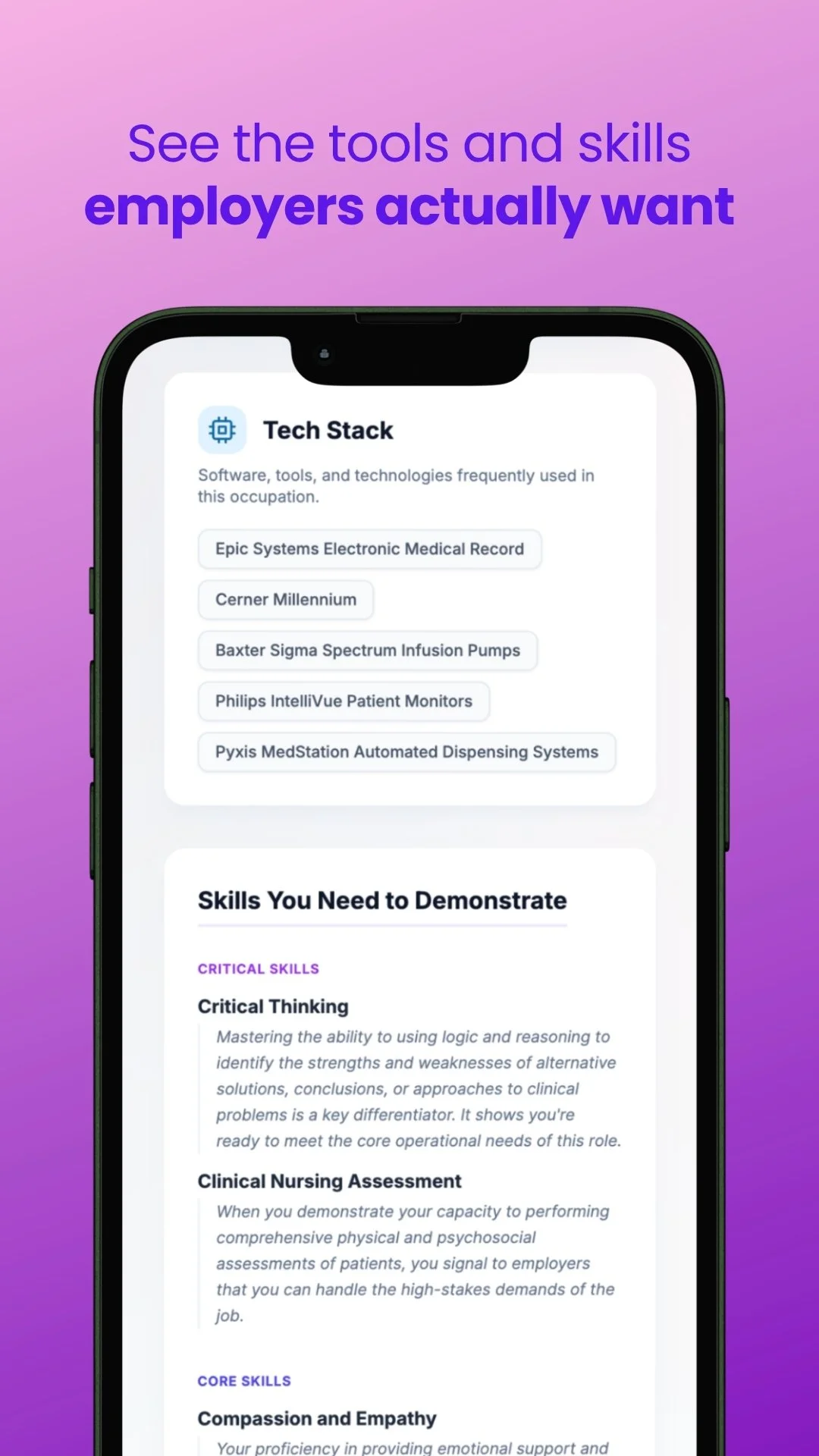 See the tools and skills employers actually want.