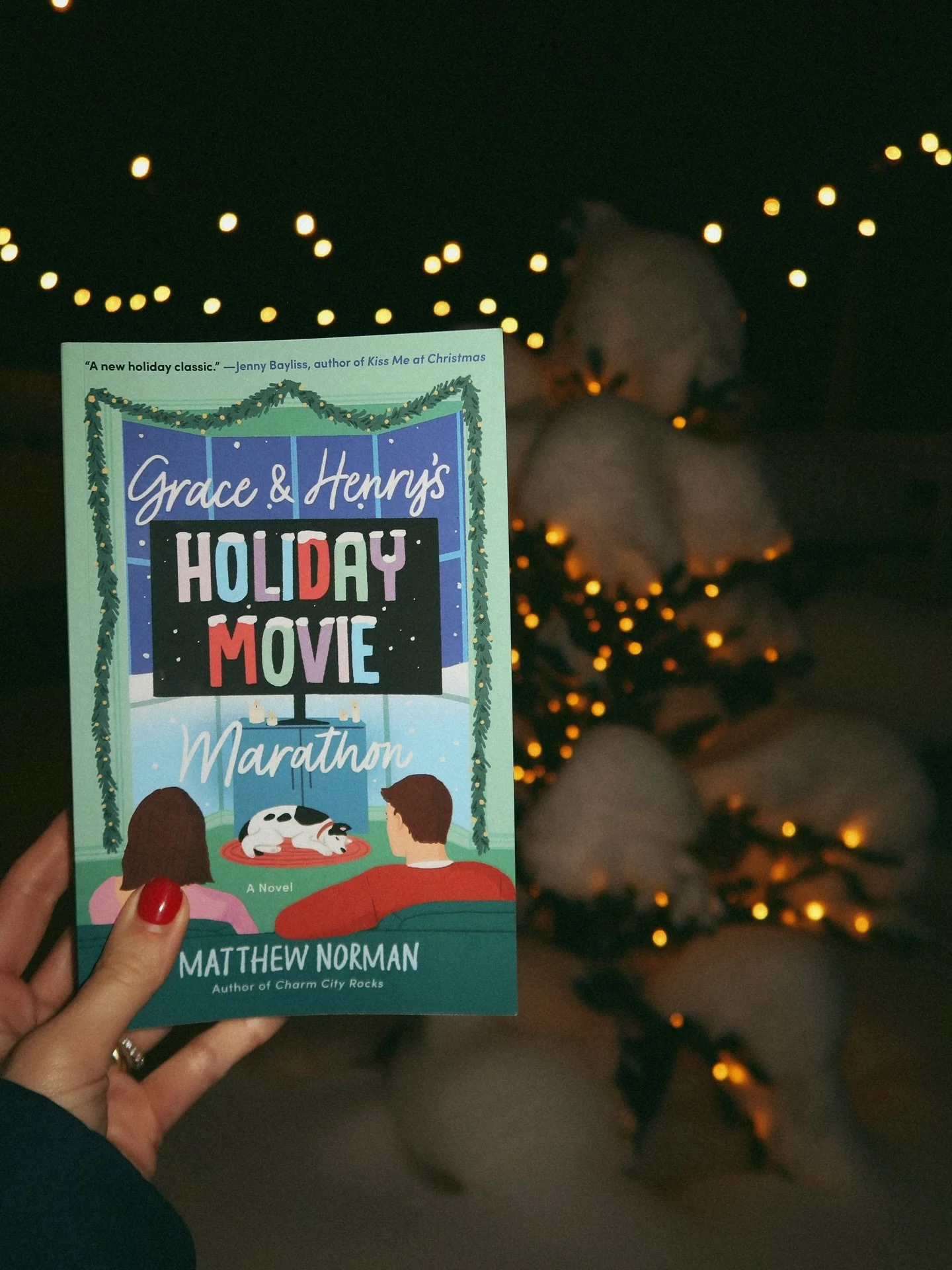 ⭐️⭐️⭐️⭐️💫(4.5/5 Holiday Romance)
What a funny, touching, lovely holiday romance that is heartwarming in the way all holiday stories should be!

This book explores grief in such a well done way: I laughed! I cried! I waited with bated breath for a ki