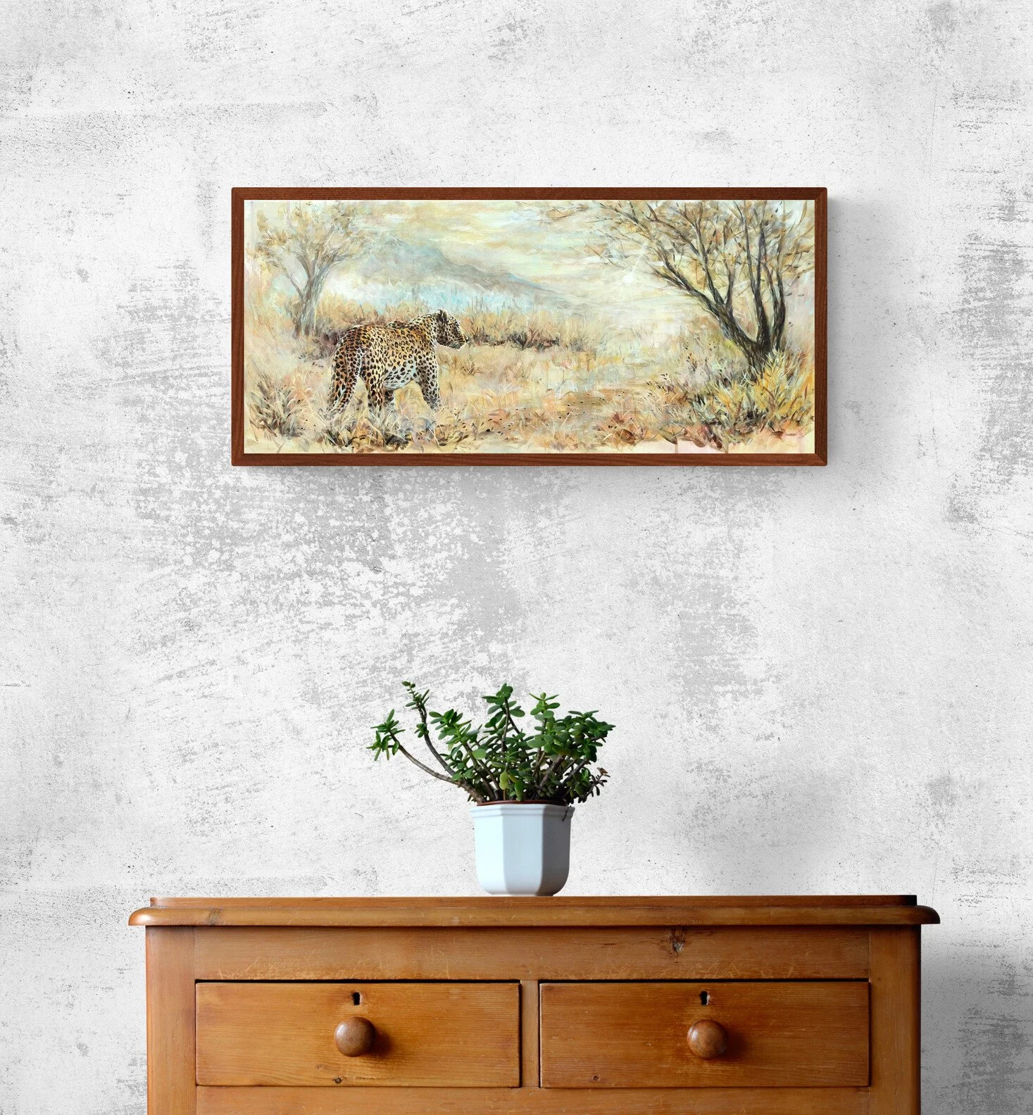 Leopard on canvy wall 1.jpg