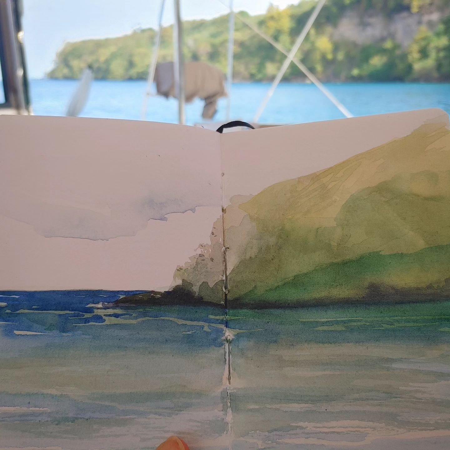 Aquarelles du matin en Grenade 
#grenada
#watercolor
#everyday