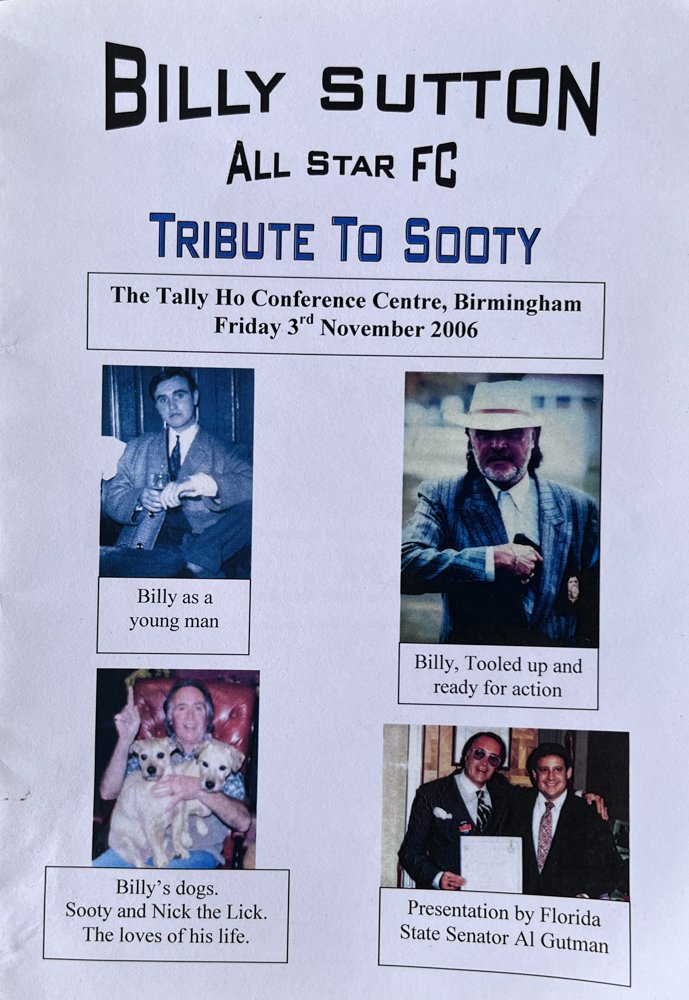Unique Non-League celebration of Billys Life 2006 at the Tally Ho in Birmingham