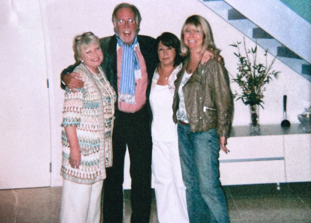 Left to right - Chrissie Cocks - Billy - Chrissie Most - Jo Harington at the fabulous penthouse of Chrissie Most in London.
Chrissie Cox's late former husband Les Cox was the producer/director of New Faces talent show and Chief Exec EMI Records.
Ch