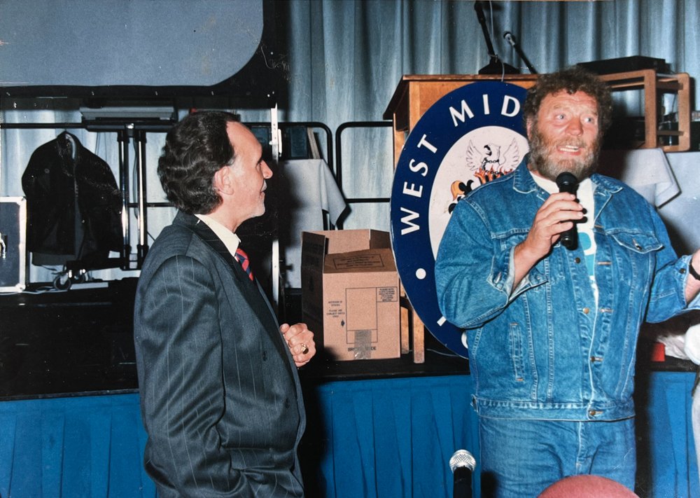 Billy with Actor, Top Wrestler and very dear friend the late great Big Pat Roach.